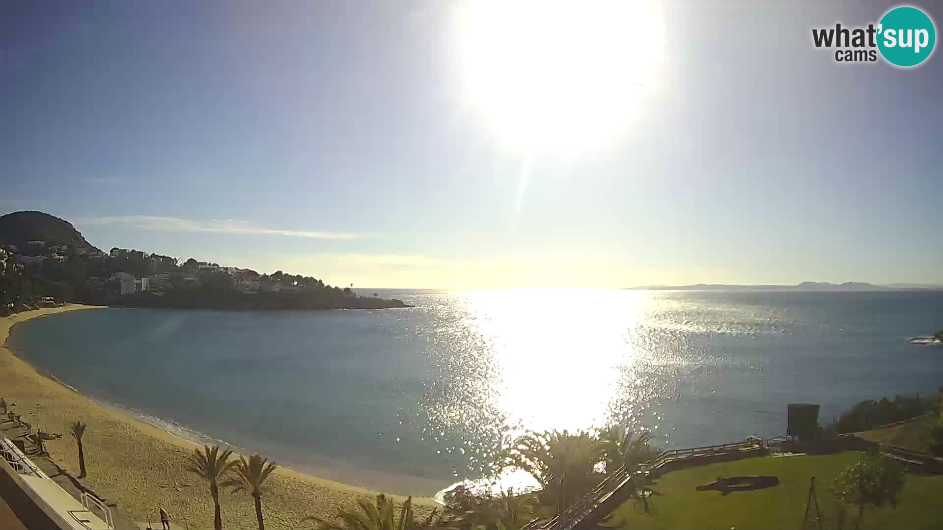 Platja de l’Almadrava Strand Webcam Roses – Costa Brava – Spanien