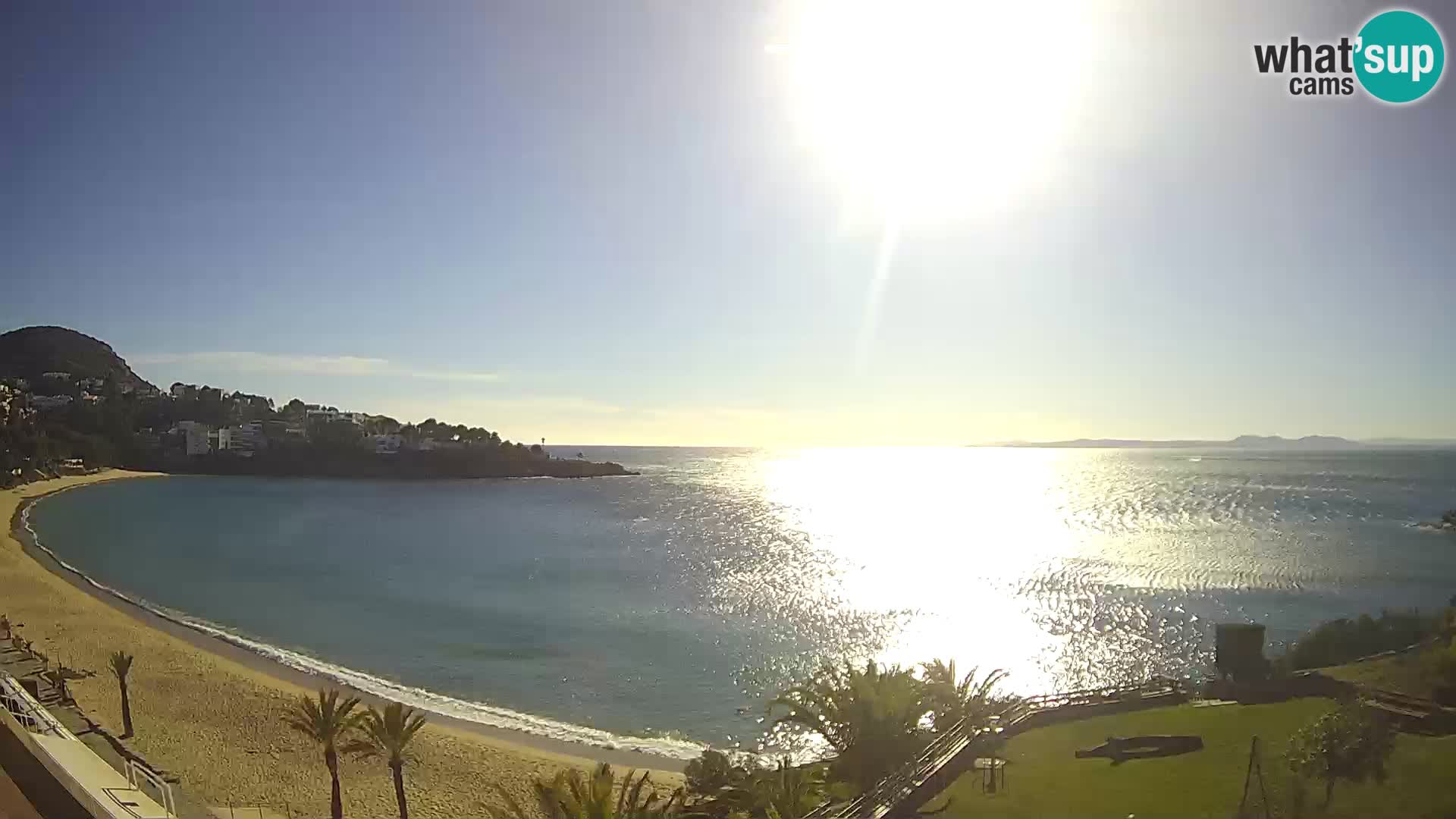 Playa de l’Almadrava camera en vivo Roses – Costa Brava – Espana