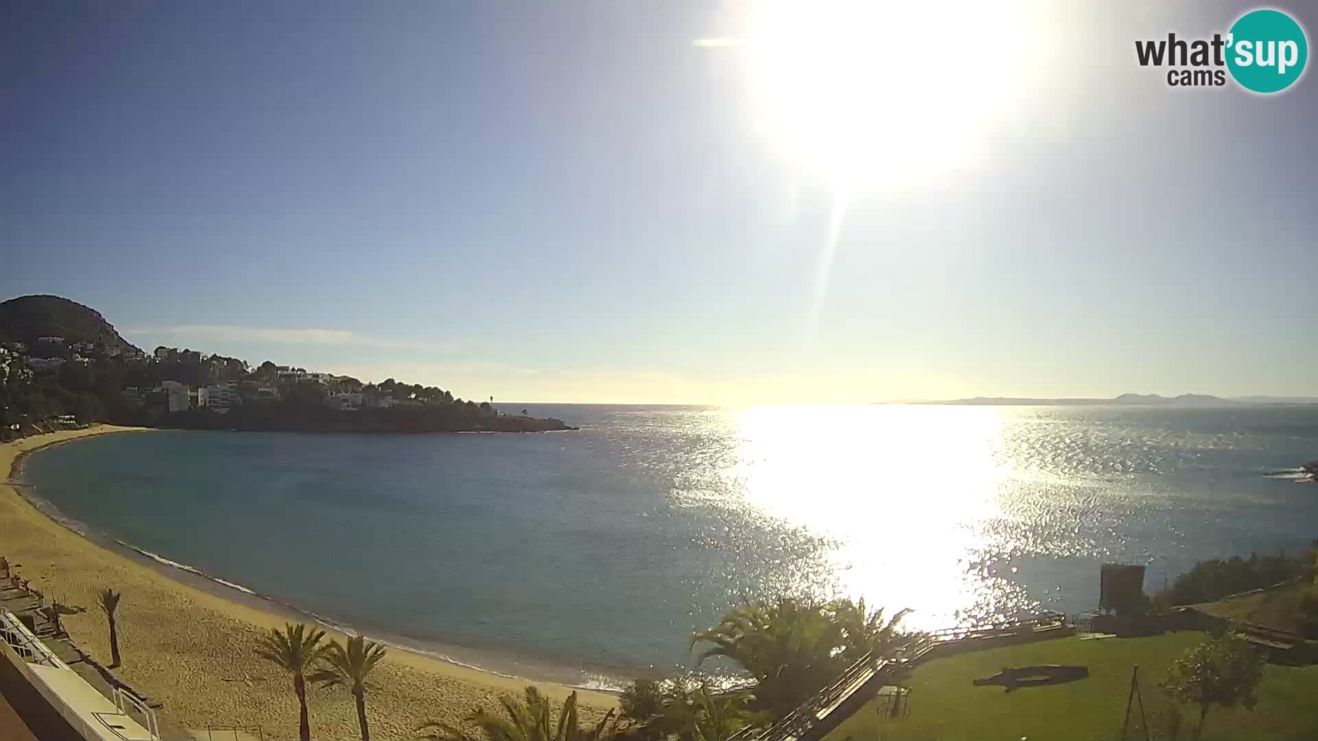 Platja de l’Almadrava Strand Webcam Roses – Costa Brava – Spanien