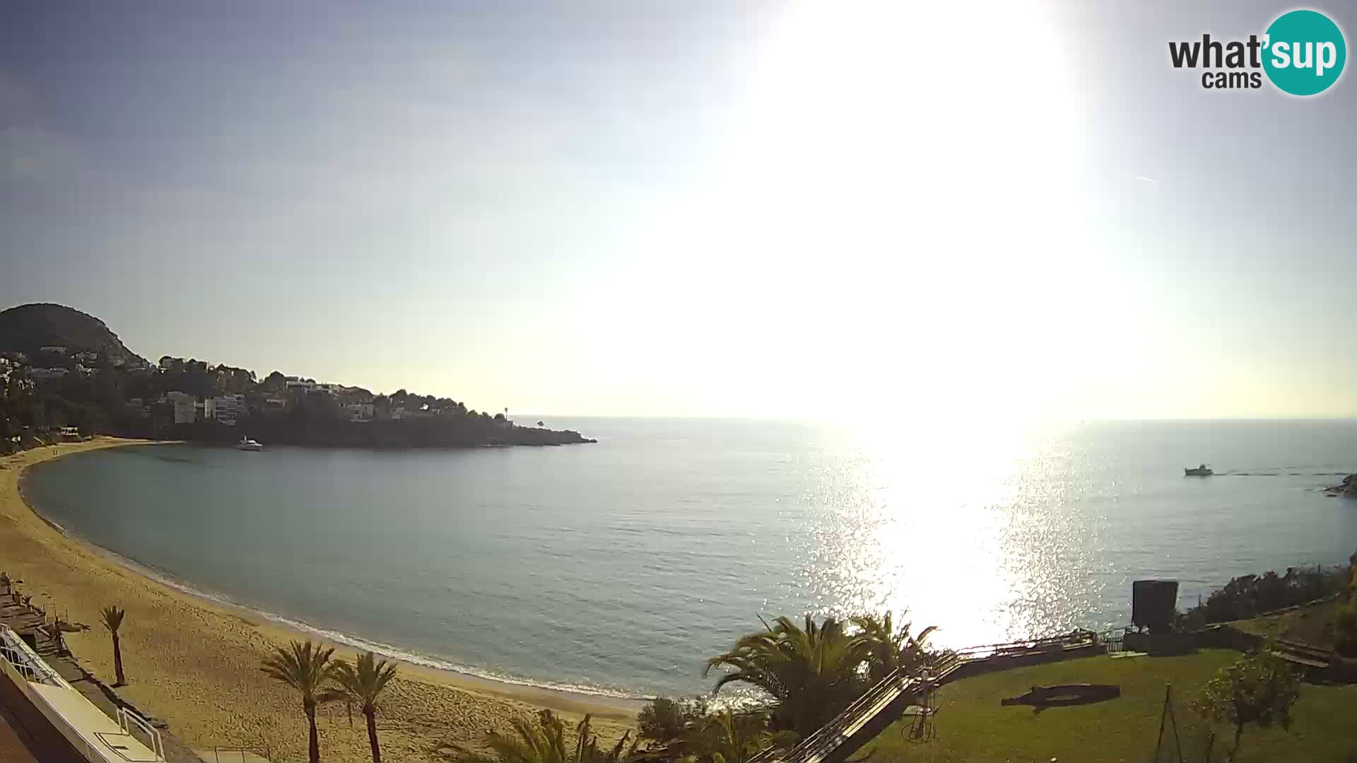 Plaža de l’Almadrava Spletna kamera Roses – Costa Brava – Španija