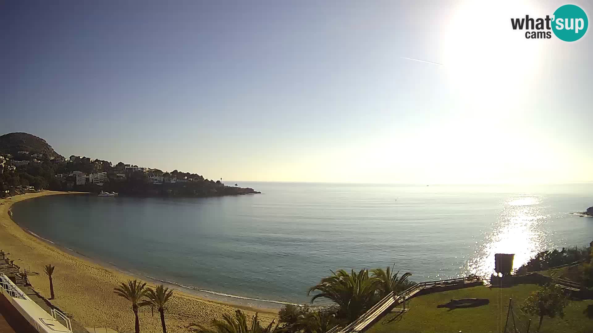 Plaža de l’Almadrava Spletna kamera Roses – Costa Brava – Španija