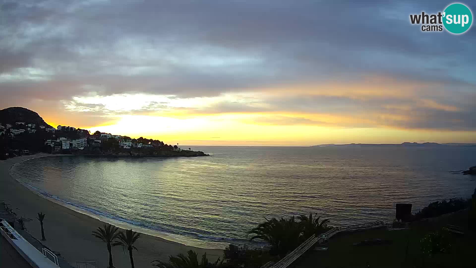 Playa de l’Almadrava camera en vivo Roses – Costa Brava – Espana