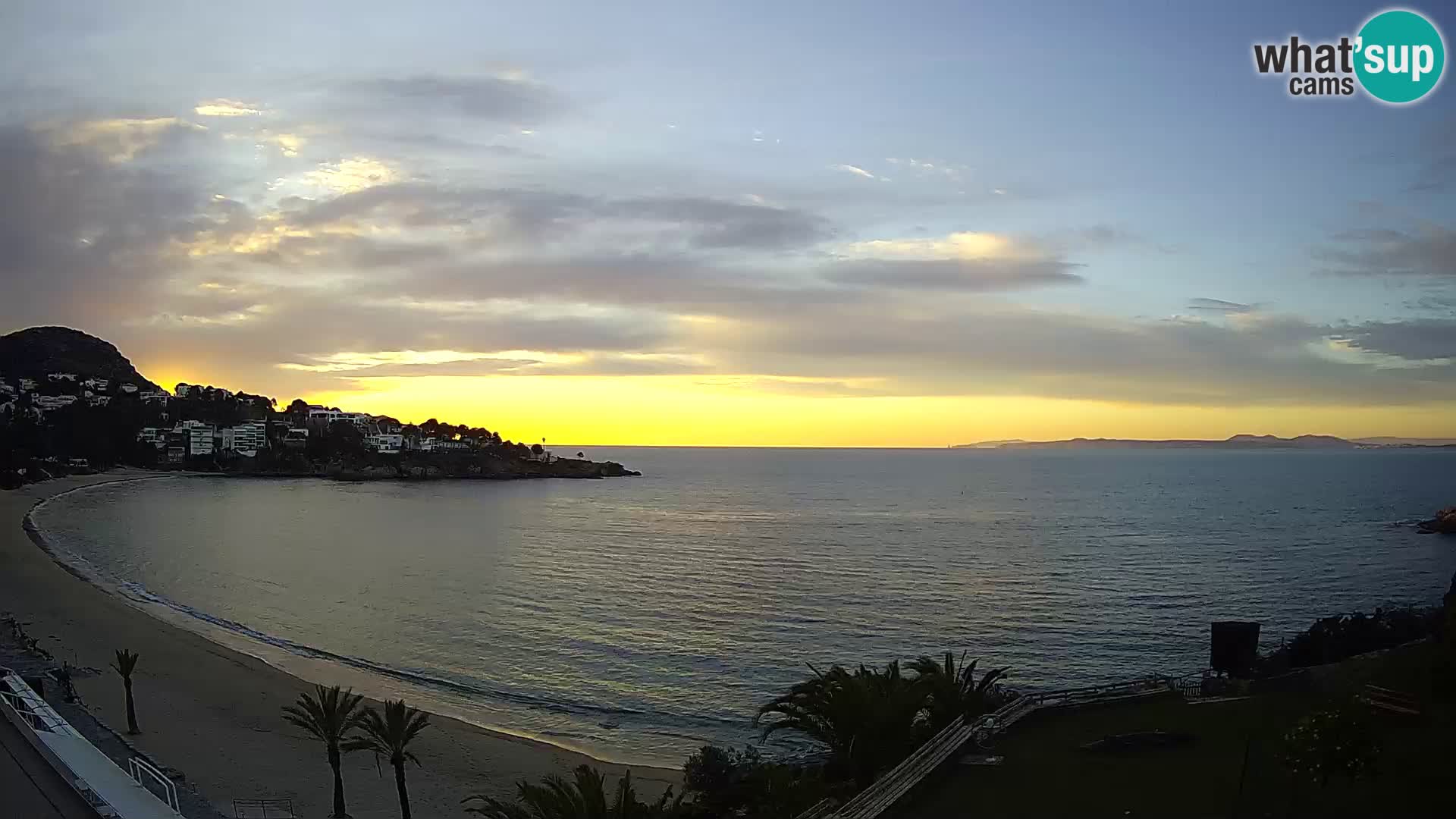 Plaža de l’Almadrava Spletna kamera Roses – Costa Brava – Španija