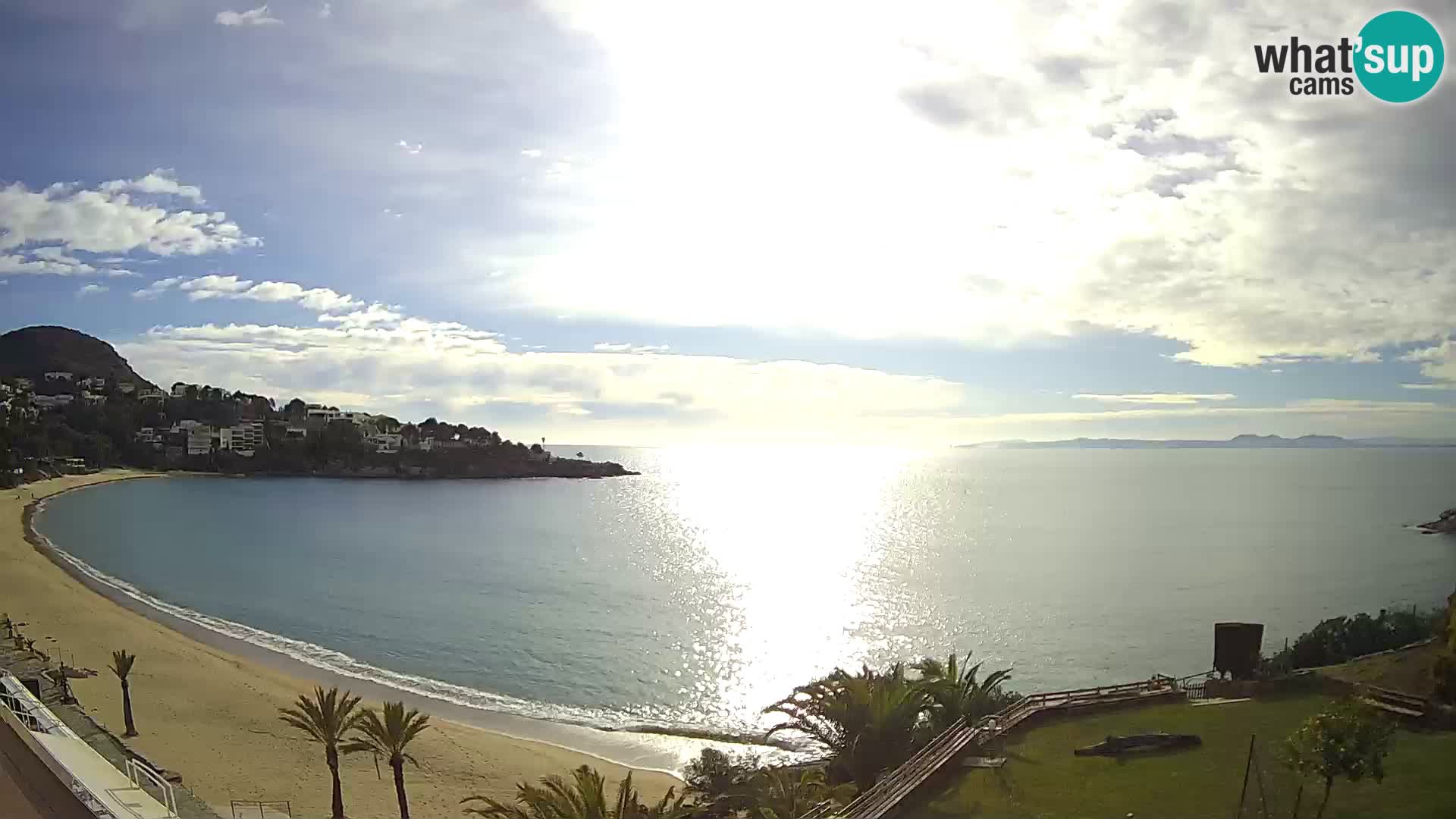 Plage de l’Almadrava Livecam Roses – Costa Brava – Espagne