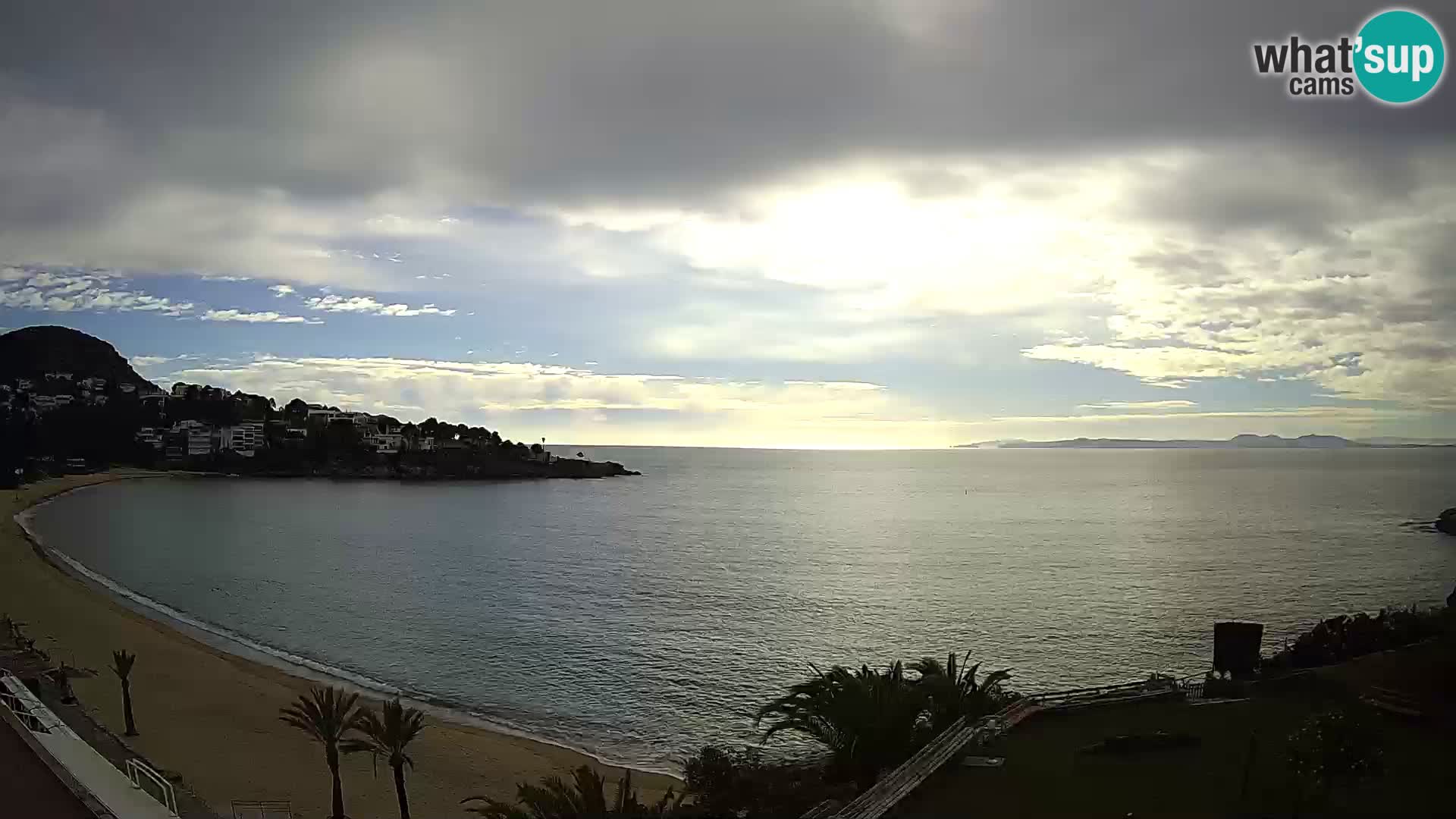 Plaža de l’Almadrava Spletna kamera Roses – Costa Brava – Španija