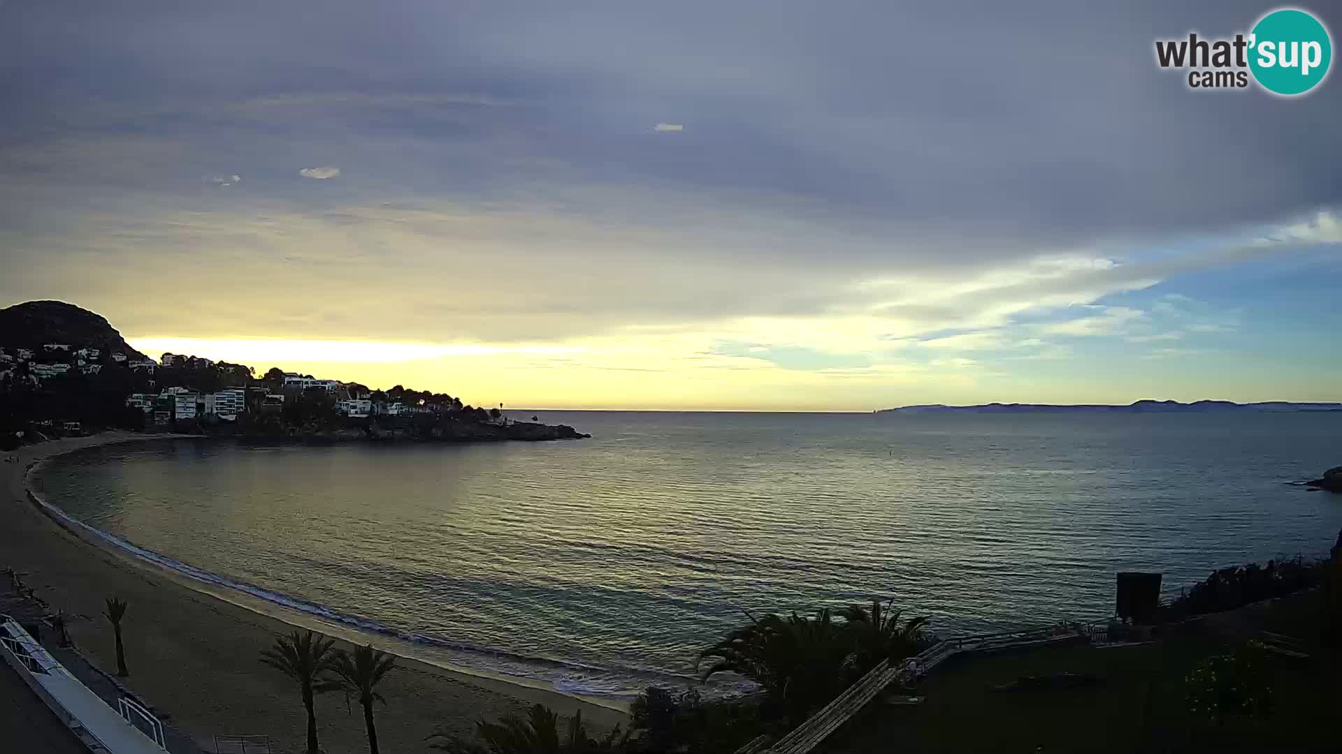 Playa de l’Almadrava camera en vivo Roses – Costa Brava – Espana