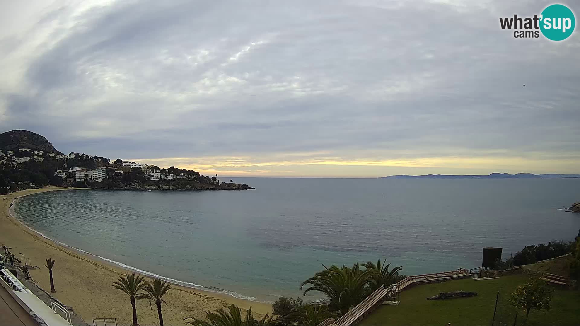 Plaža de l’Almadrava Spletna kamera Roses – Costa Brava – Španija