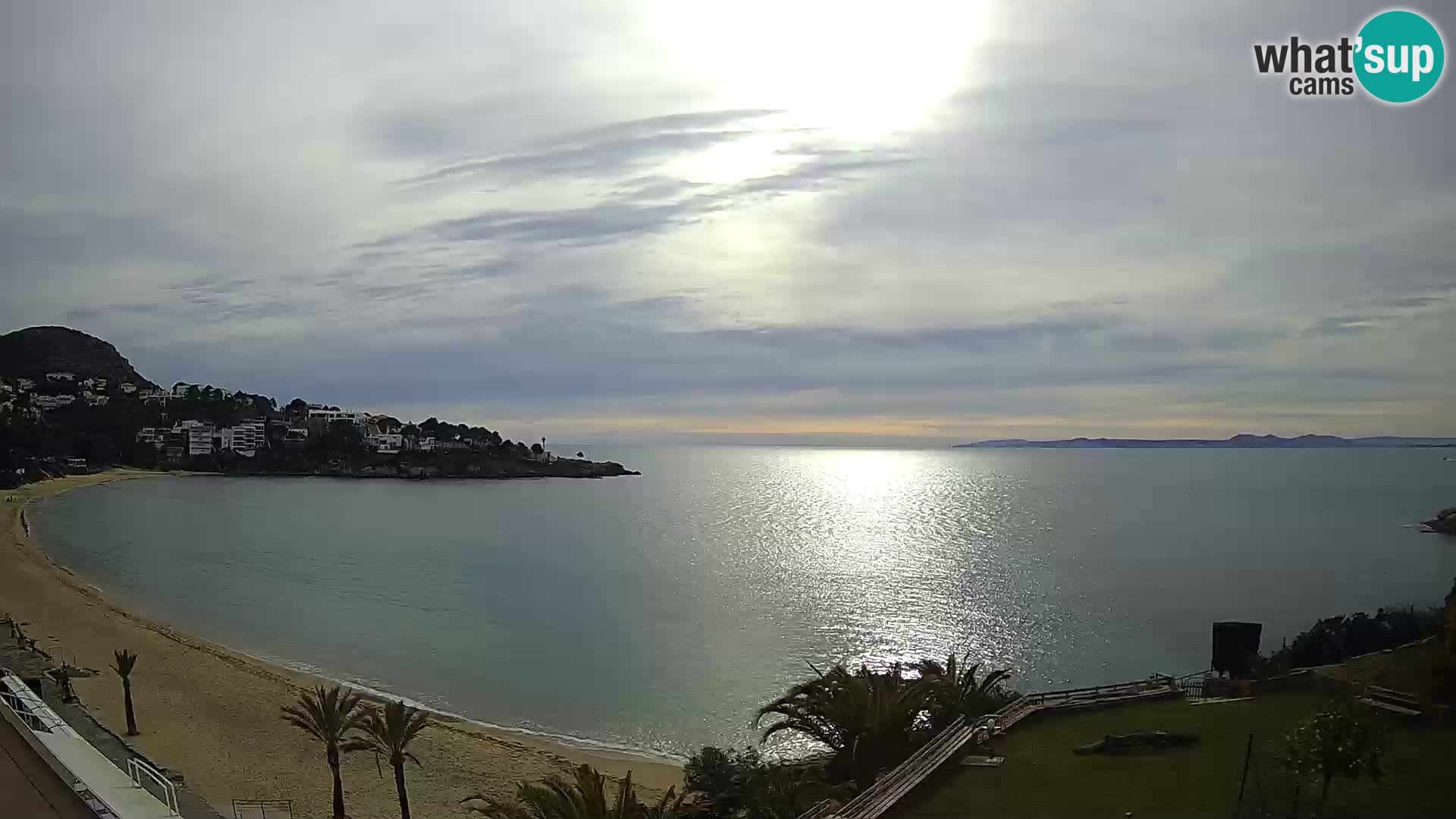 Platja de l’Almadrava Strand Webcam Roses – Costa Brava – Spanien