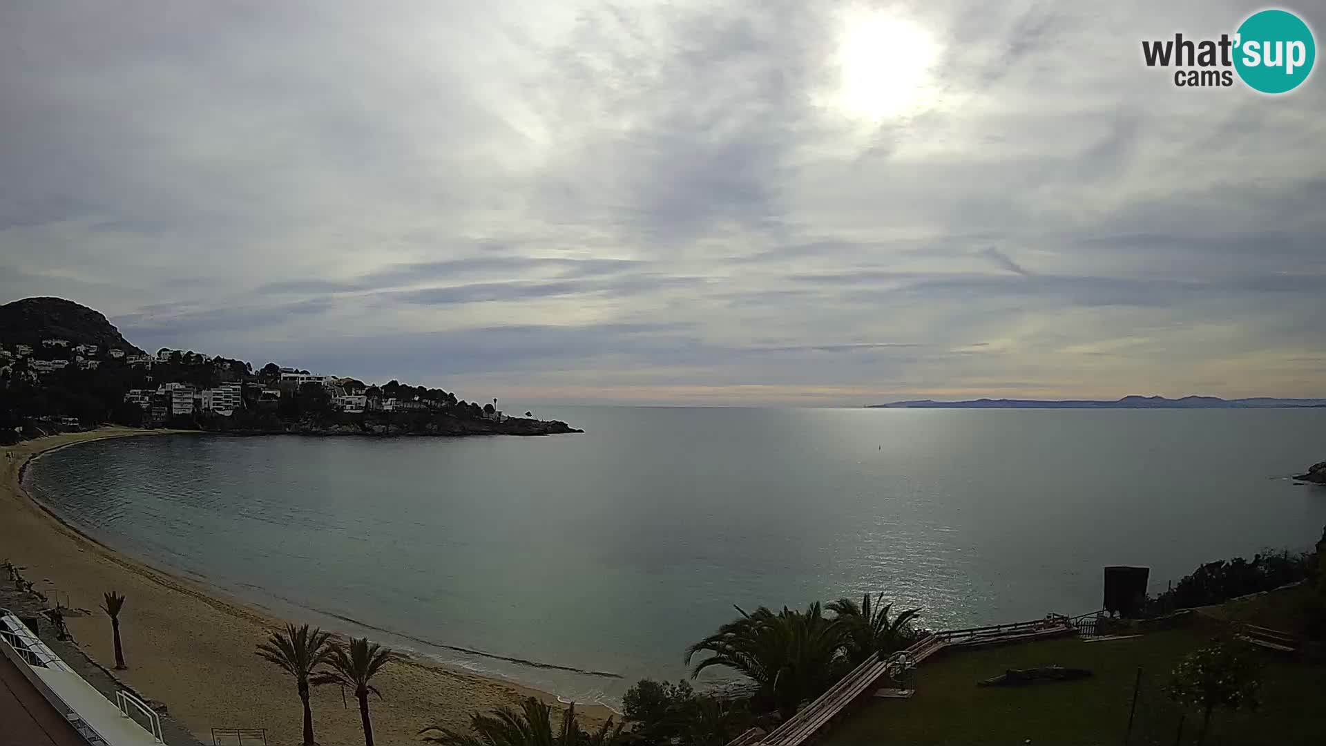 Plaža de l’Almadrava Spletna kamera Roses – Costa Brava – Španija