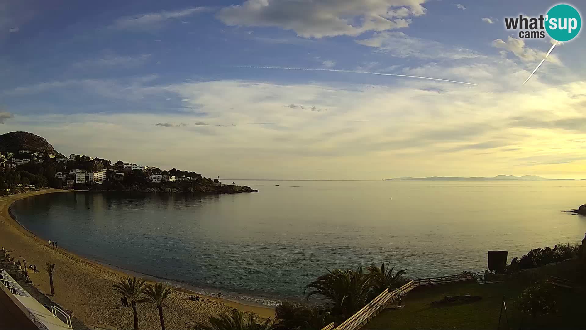 Plaža de l’Almadrava Spletna kamera Roses – Costa Brava – Španija