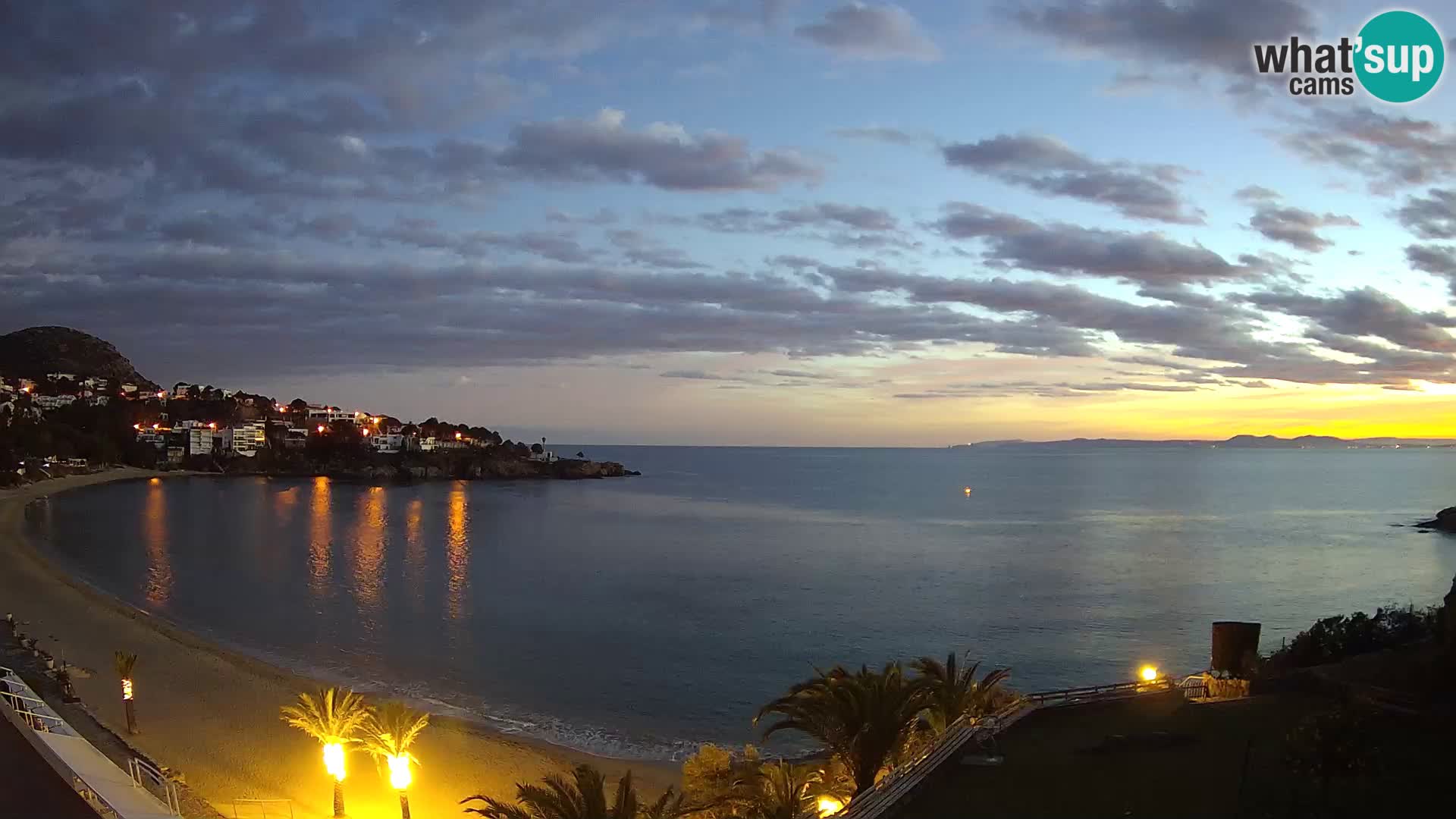 Plaža de l’Almadrava Spletna kamera Roses – Costa Brava – Španija