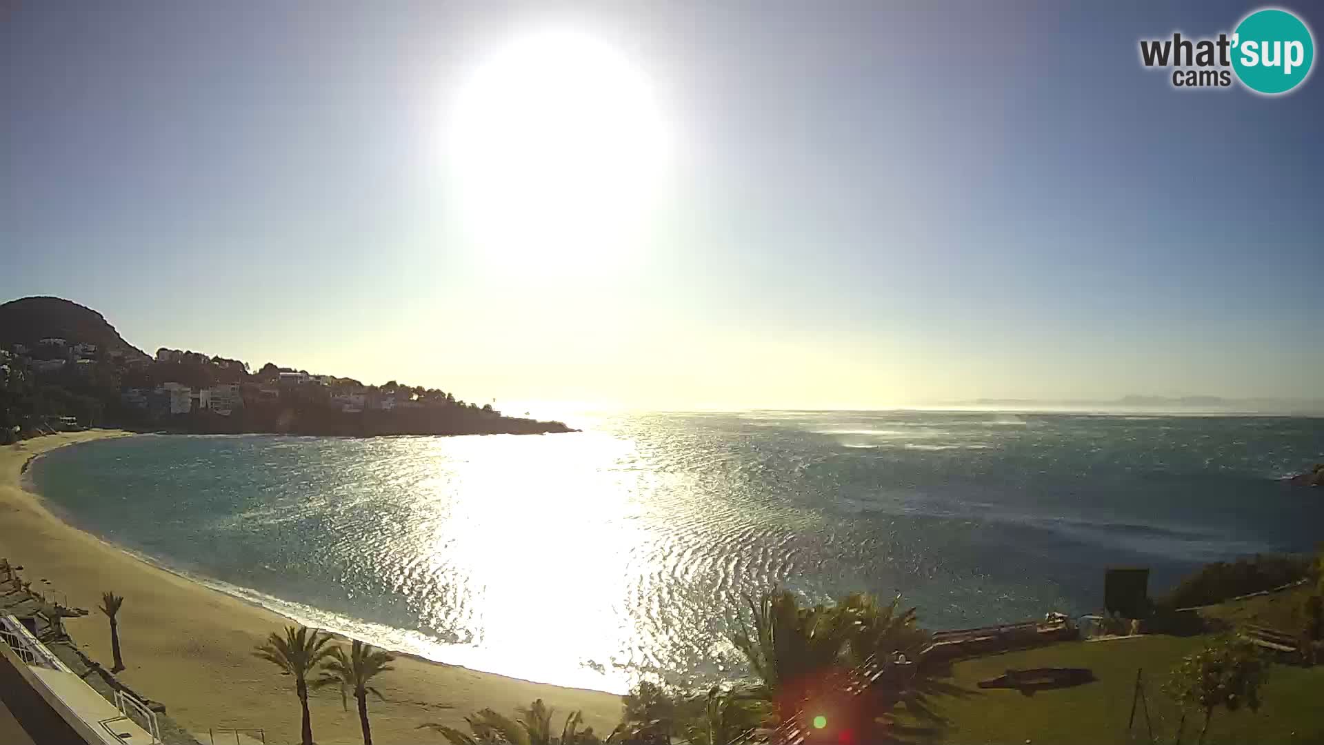 Platja de l’Almadrava beach Live Webcam Roses – Costa Brava – Spain