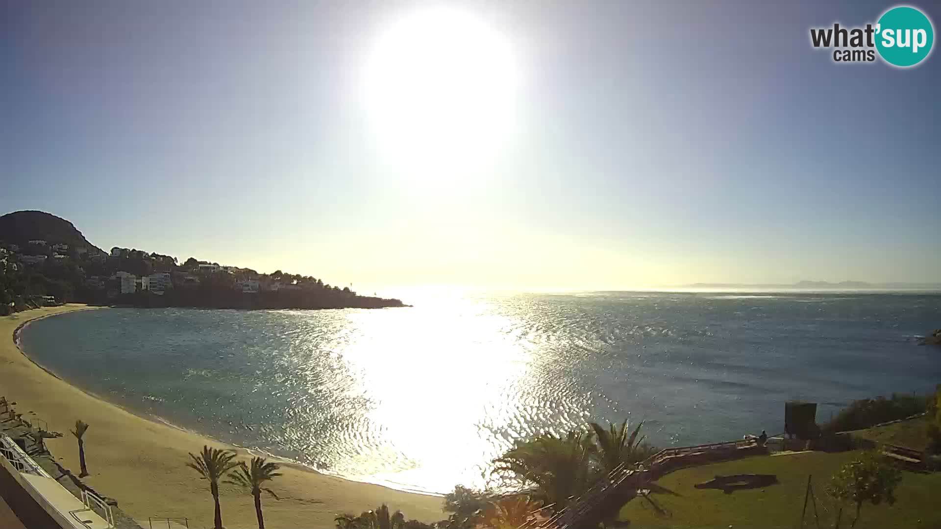 Plaža de l’Almadrava Spletna kamera Roses – Costa Brava – Španija