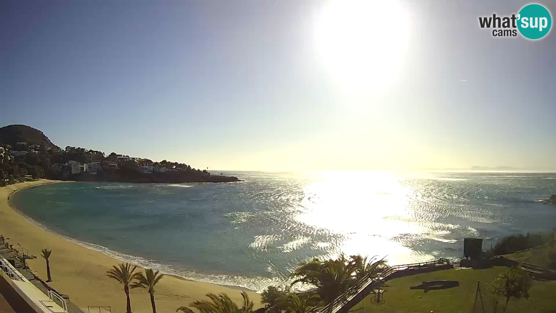 Playa de l’Almadrava camera en vivo Roses – Costa Brava – Espana