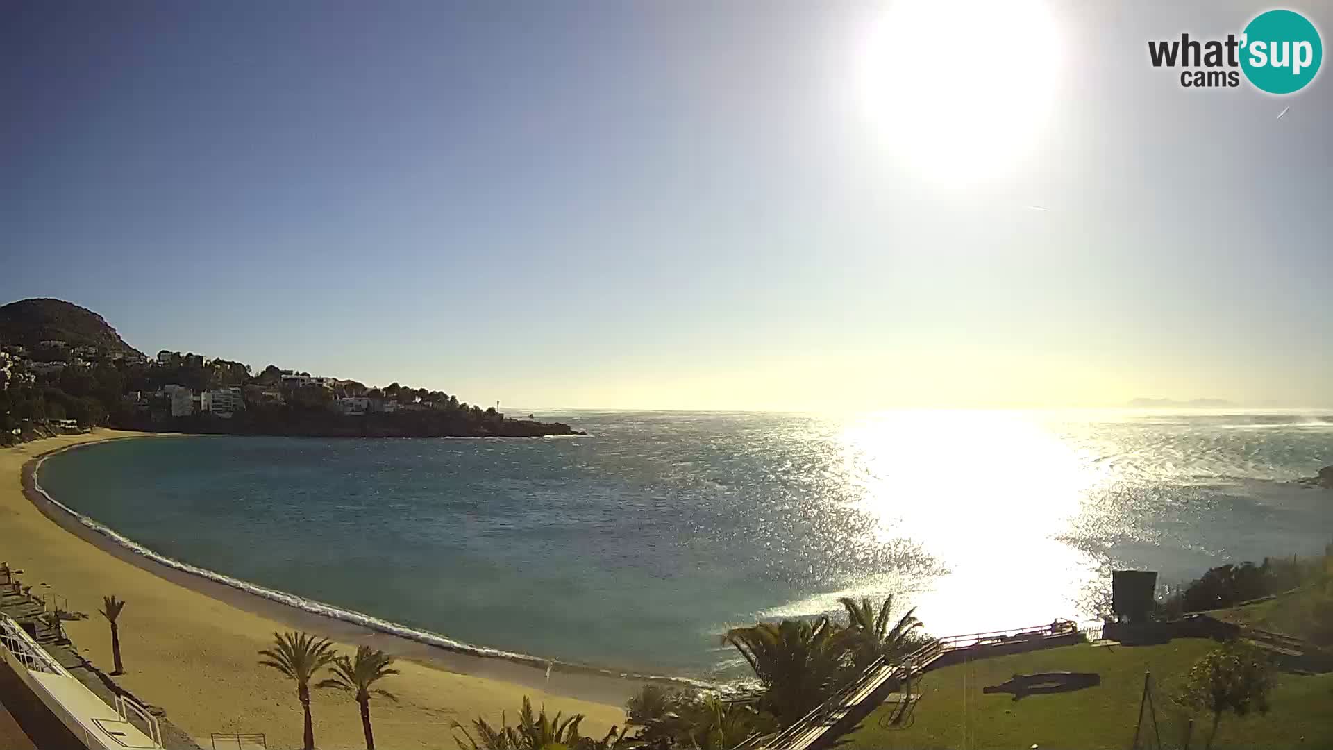 Plage de l’Almadrava Livecam Roses – Costa Brava – Espagne