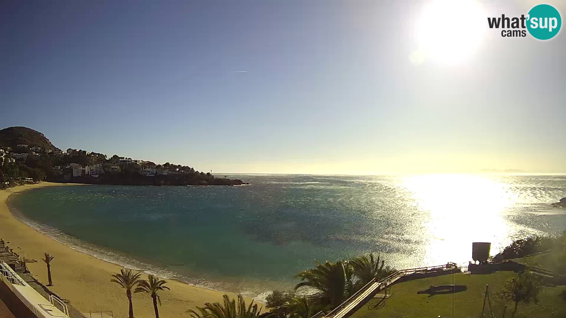 Plage de l’Almadrava Livecam Roses – Costa Brava – Espagne