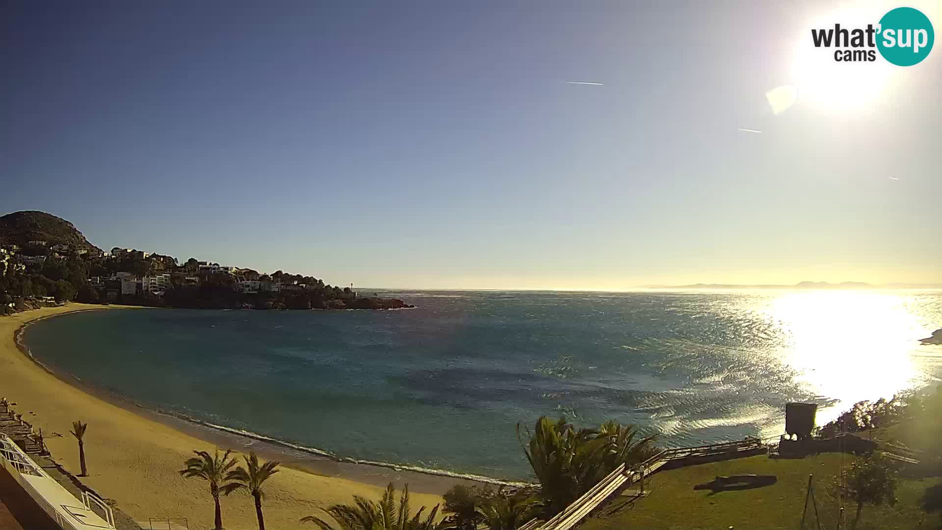 Platja de l’Almadrava Strand Webcam Roses – Costa Brava – Spanien