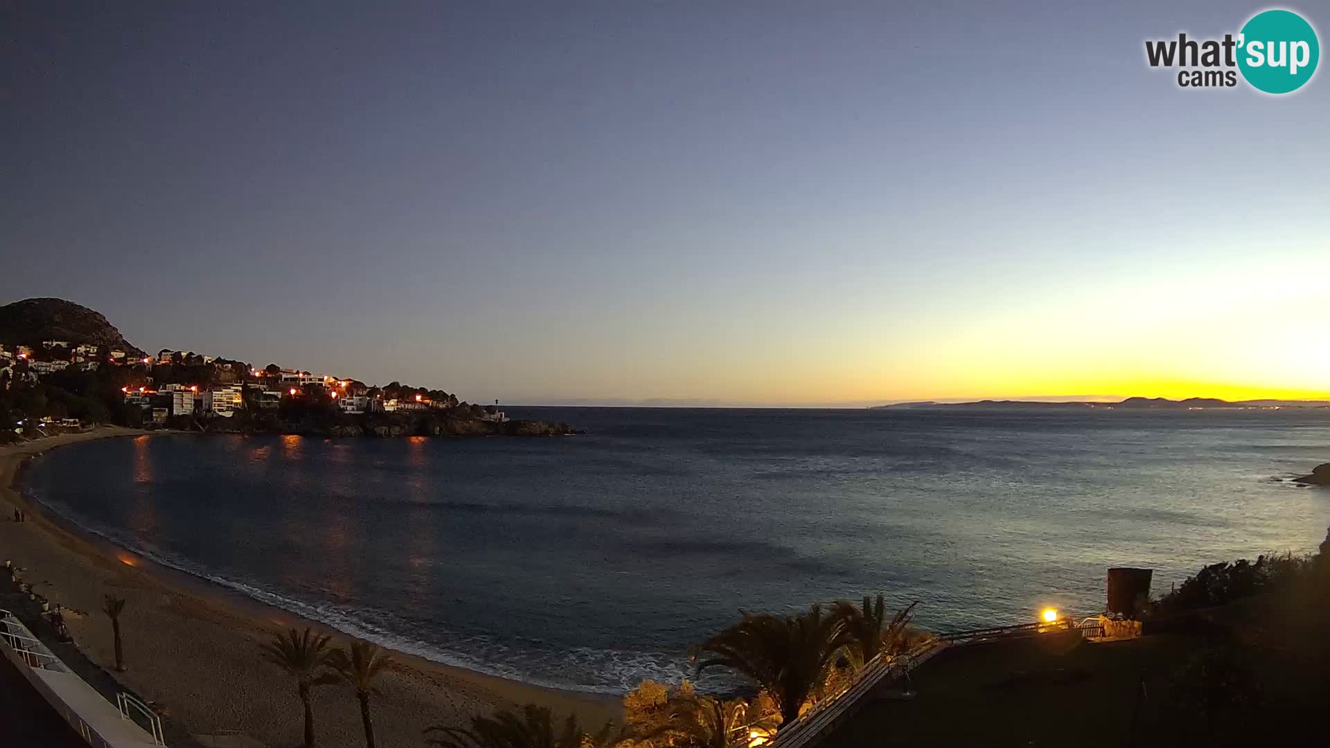 Plaža de l’Almadrava Spletna kamera Roses – Costa Brava – Španija