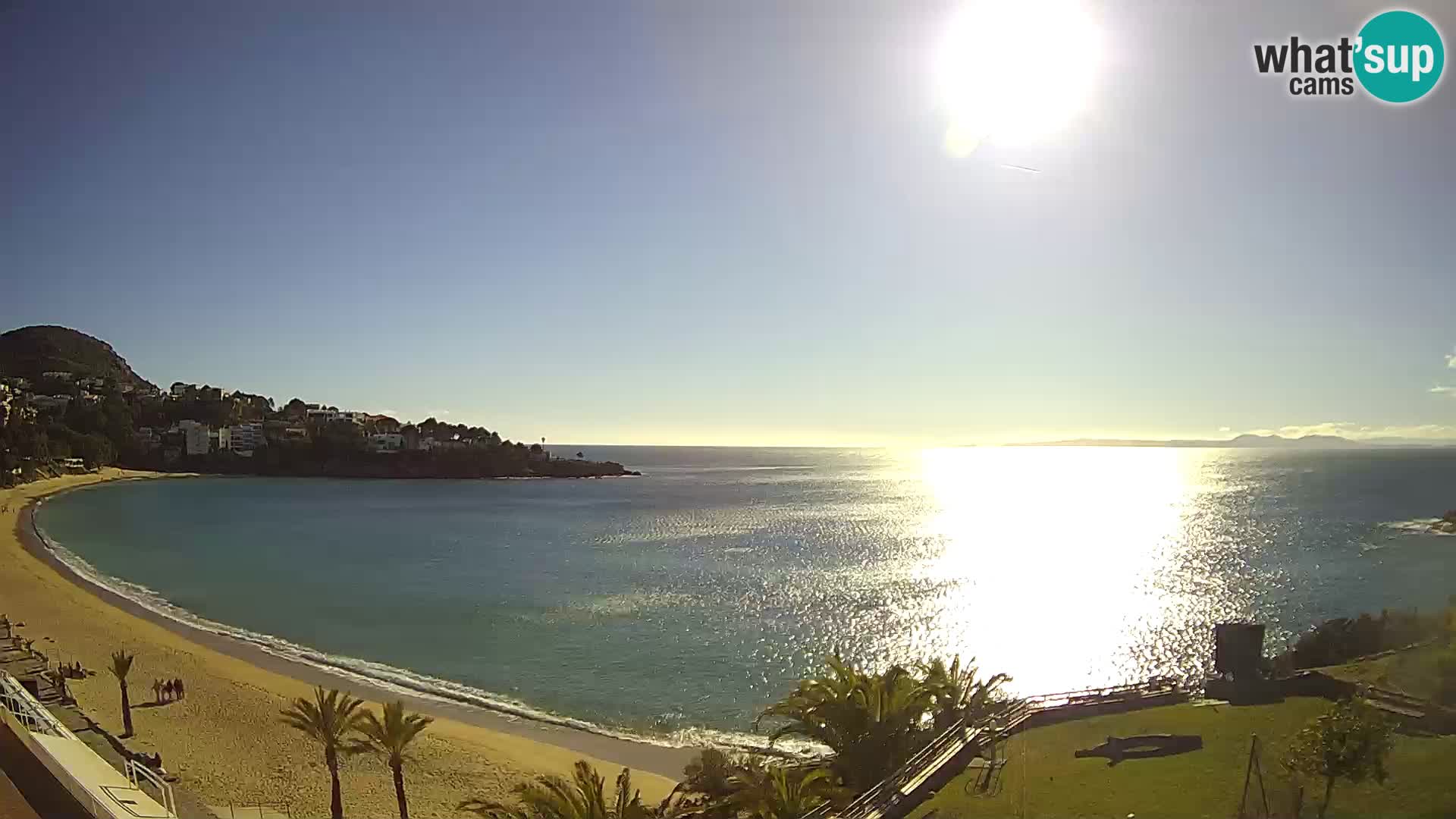 Platja de l’Almadrava Strand Webcam Roses – Costa Brava – Spanien