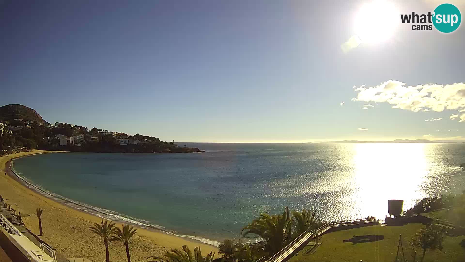 Playa de l’Almadrava camera en vivo Roses – Costa Brava – Espana