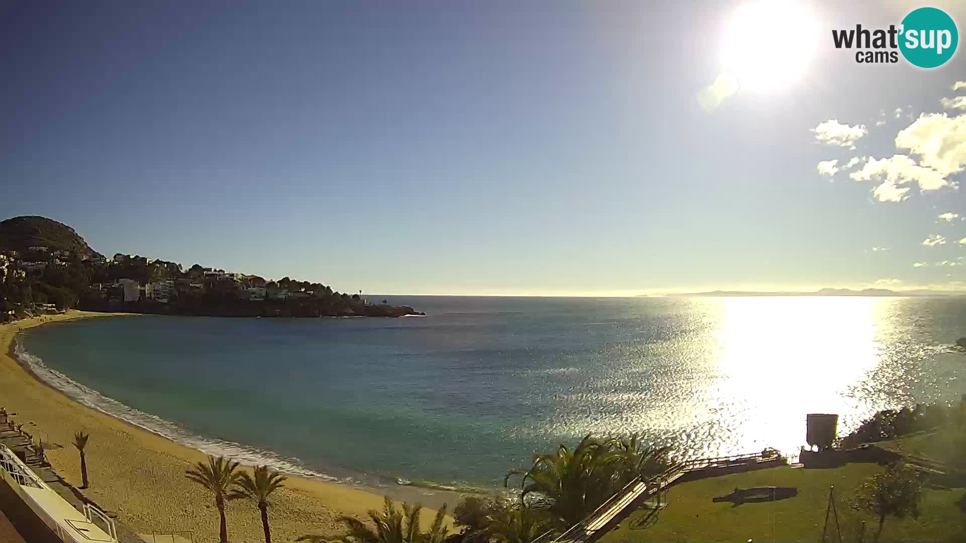 Platja de l’Almadrava Strand Webcam Roses – Costa Brava – Spanien