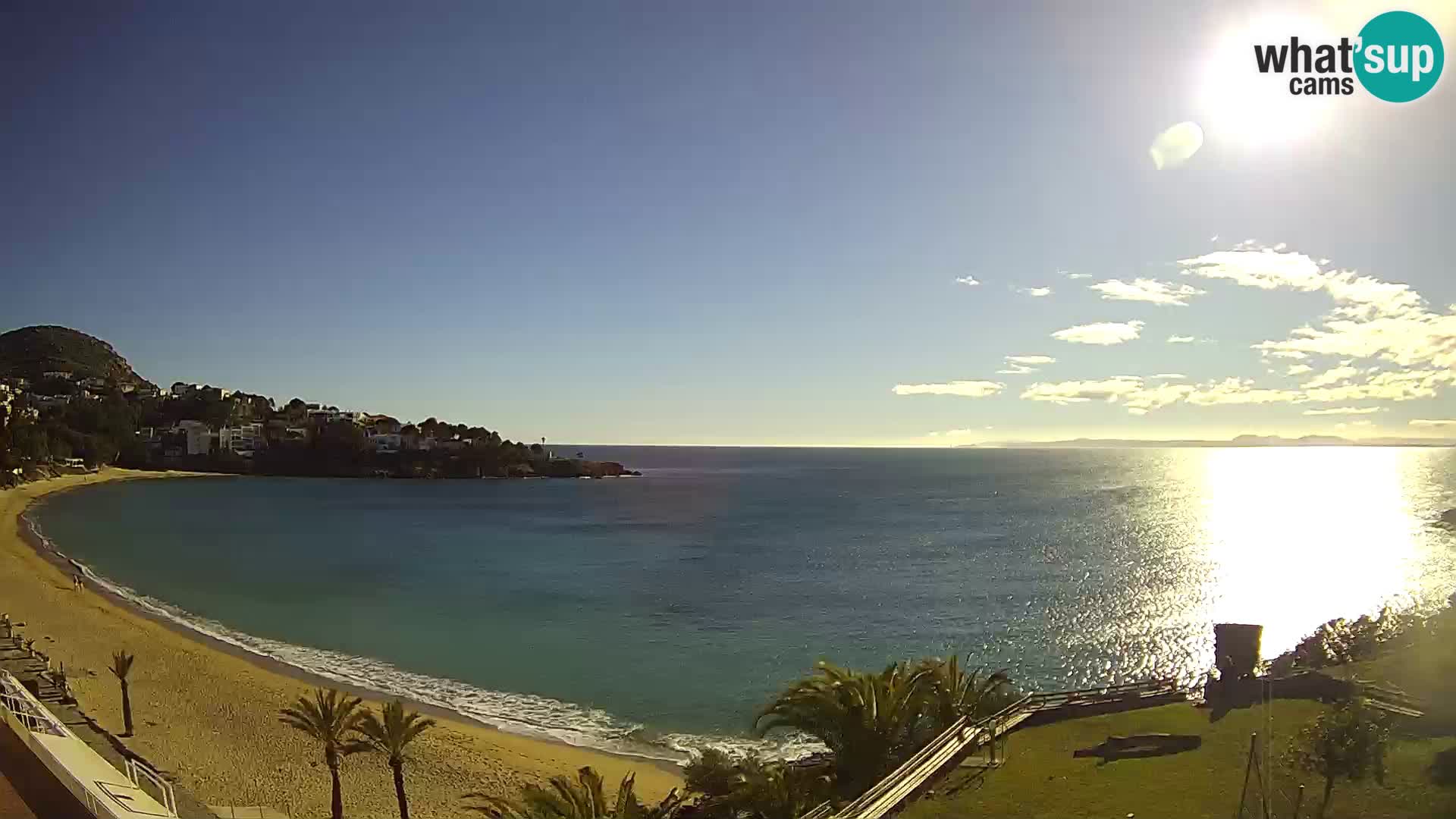 Plaža de l’Almadrava Spletna kamera Roses – Costa Brava – Španija