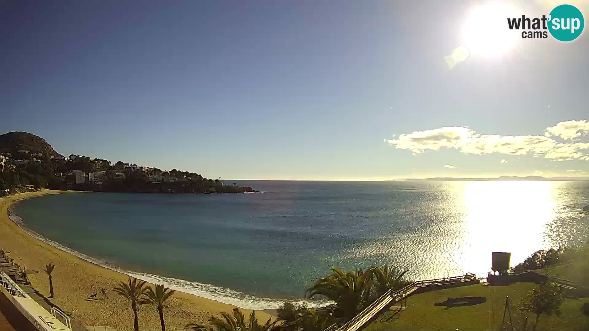 Platja de l’Almadrava Strand Webcam Roses – Costa Brava – Spanien