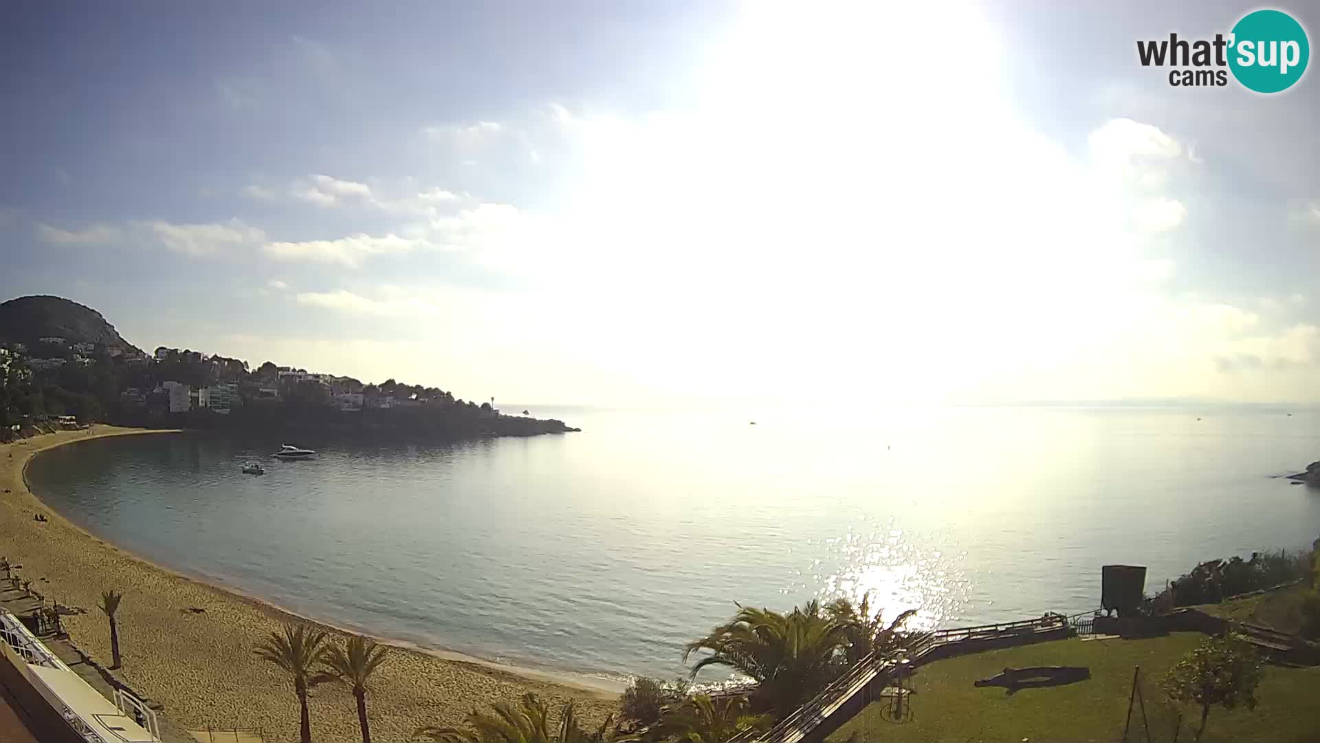 Plaža de l’Almadrava Spletna kamera Roses – Costa Brava – Španija