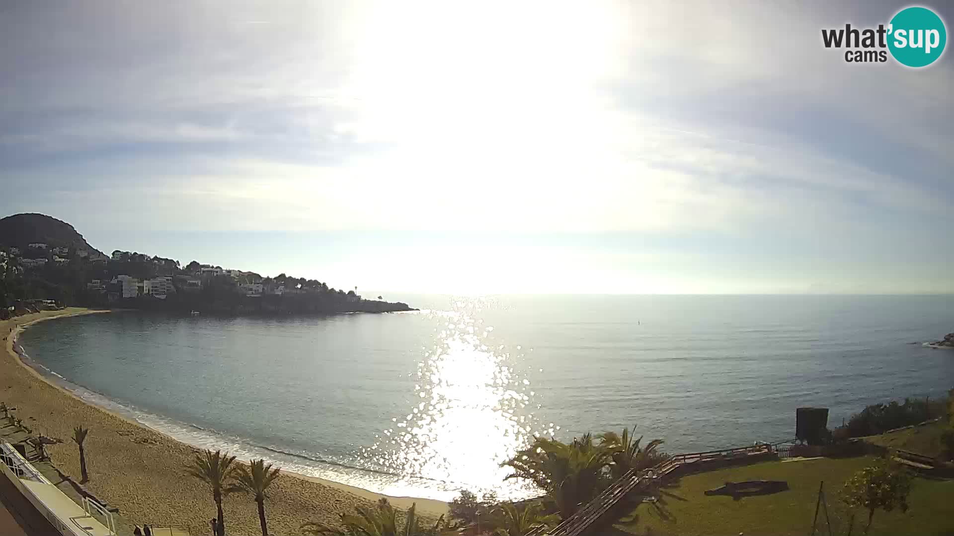 Plaža de l’Almadrava Spletna kamera Roses – Costa Brava – Španija