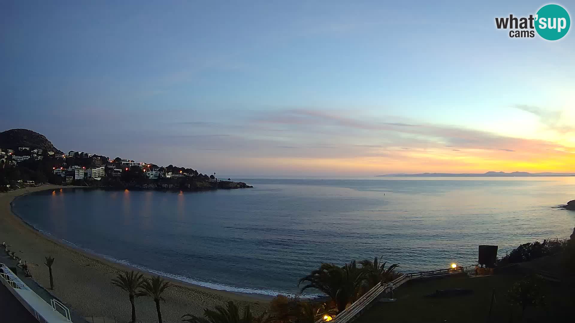 Platja de l’Almadrava Strand Webcam Roses – Costa Brava – Spanien