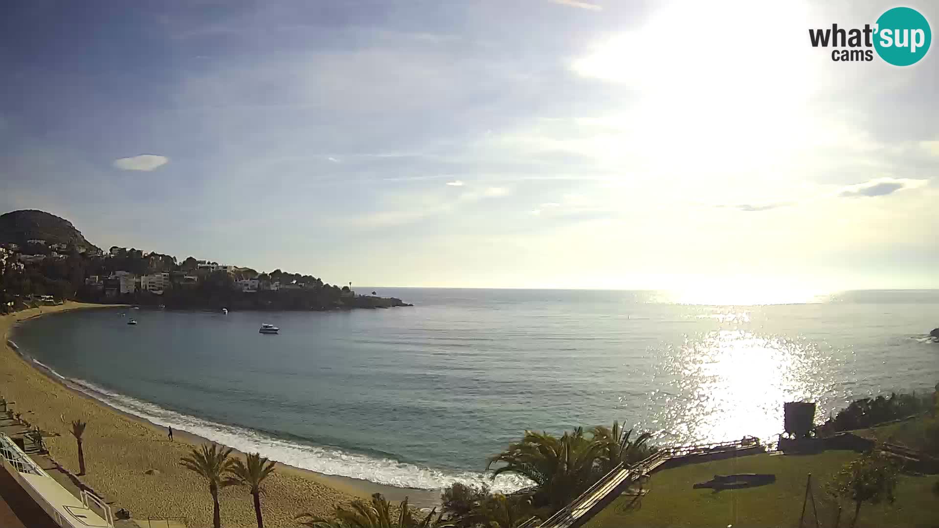 Plaža de l’Almadrava Spletna kamera Roses – Costa Brava – Španija