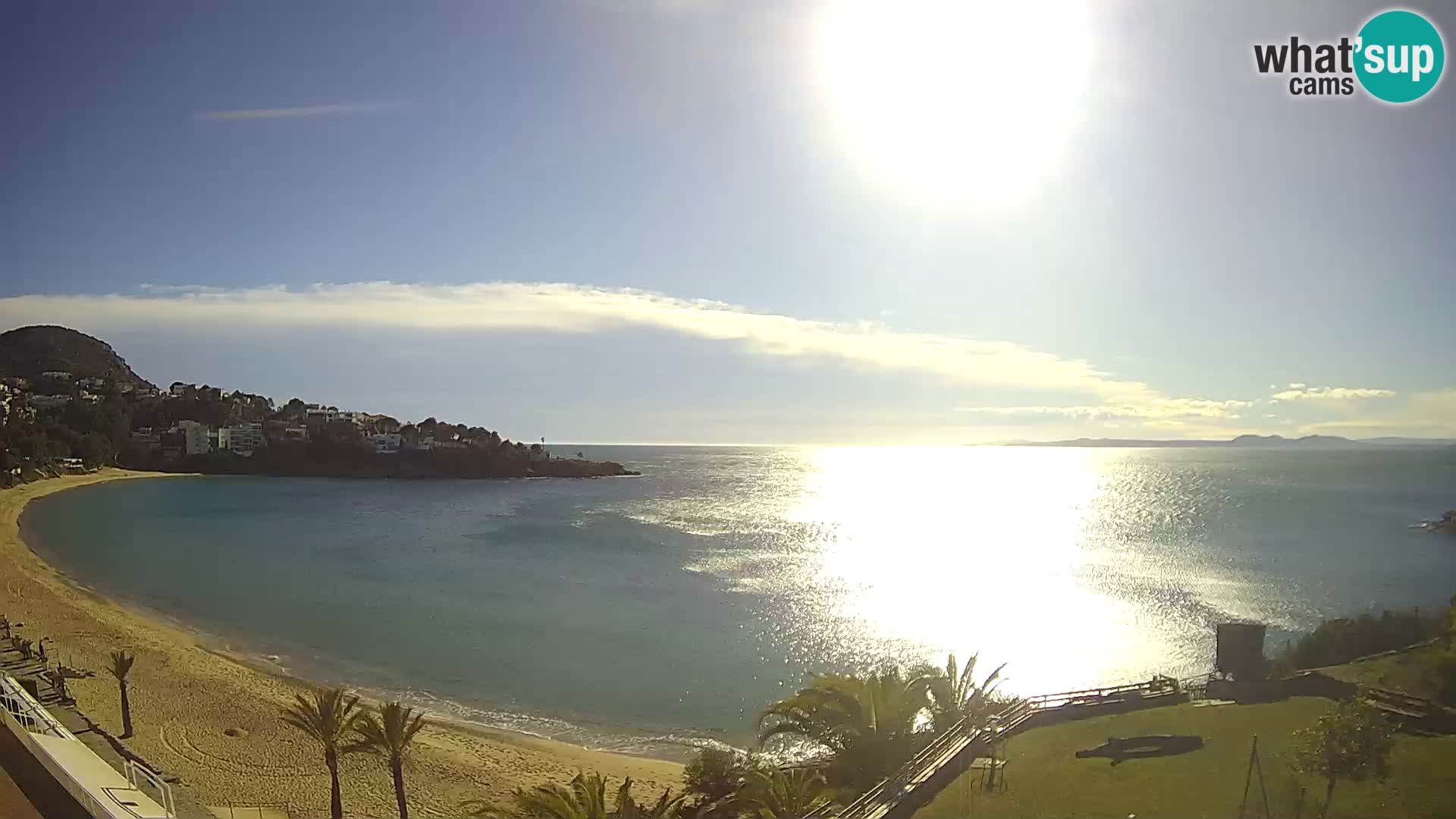 Plaža de l’Almadrava Spletna kamera Roses – Costa Brava – Španija