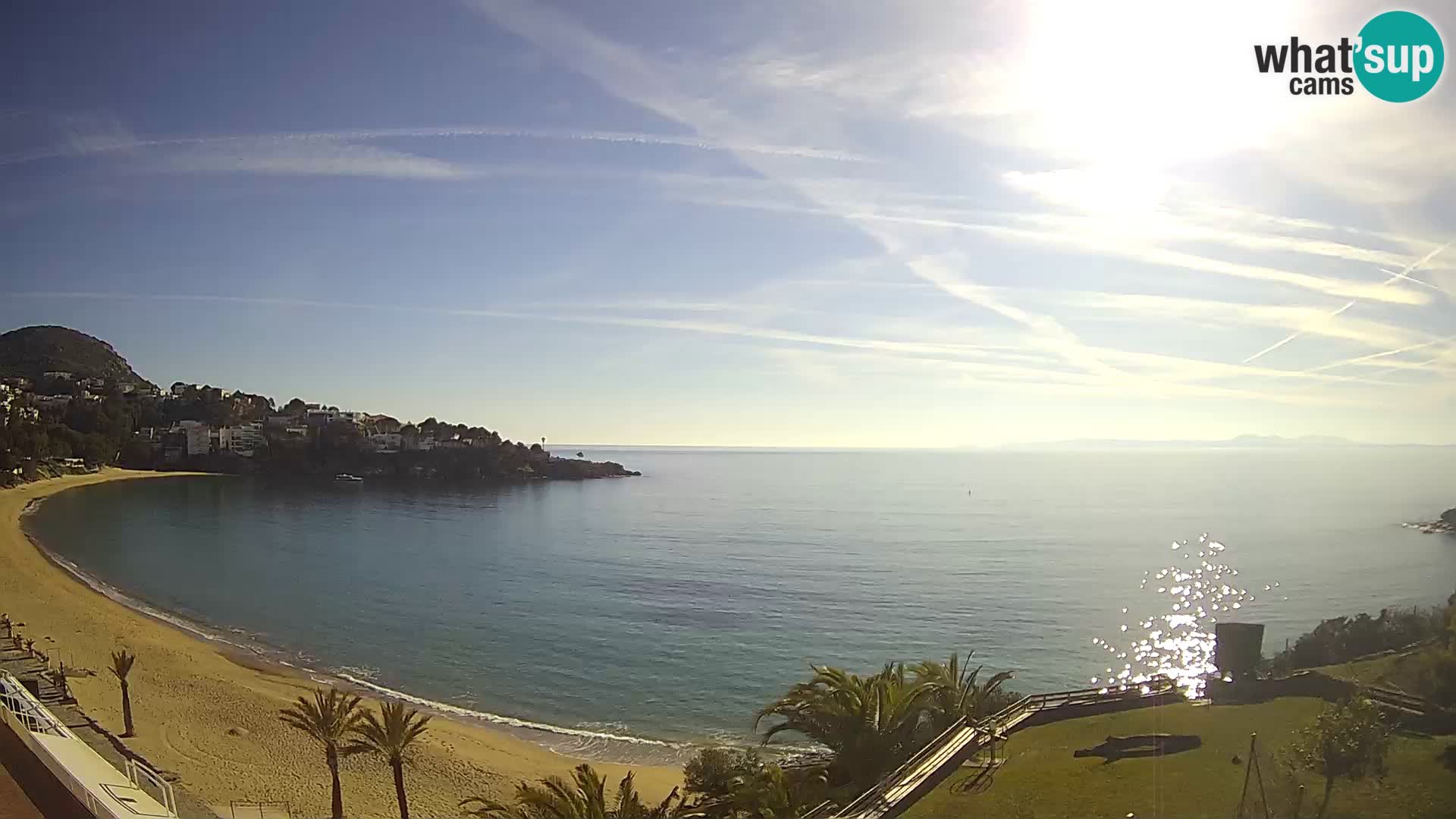 Plaža de l’Almadrava Spletna kamera Roses – Costa Brava – Španija