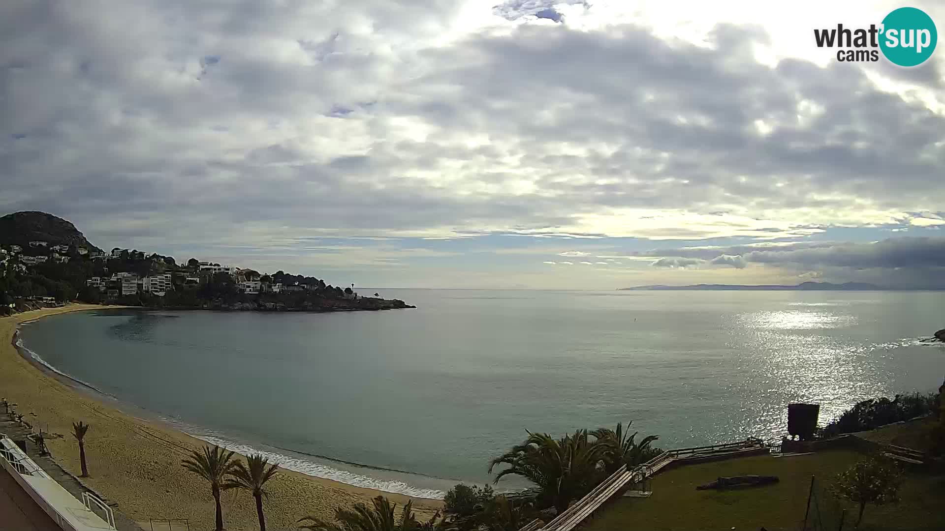 Plaža de l’Almadrava Spletna kamera Roses – Costa Brava – Španija