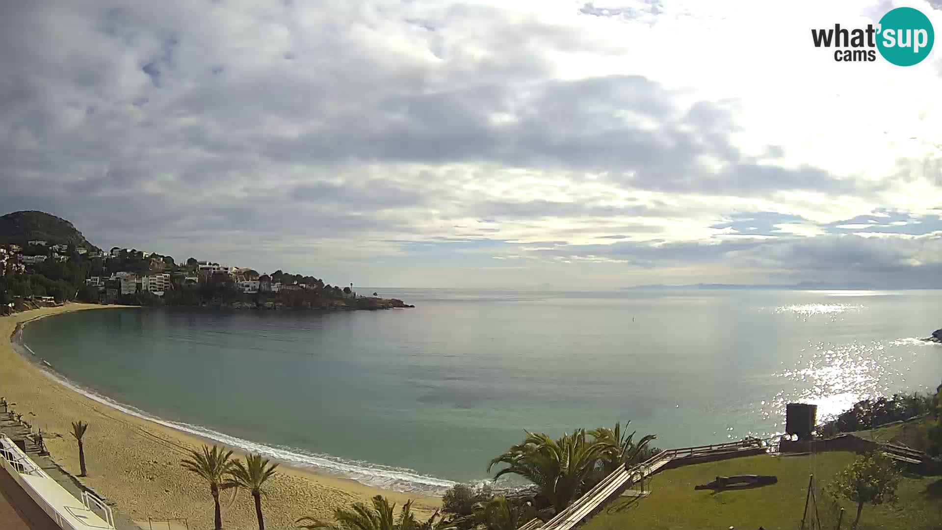 Plaža de l’Almadrava Spletna kamera Roses – Costa Brava – Španija