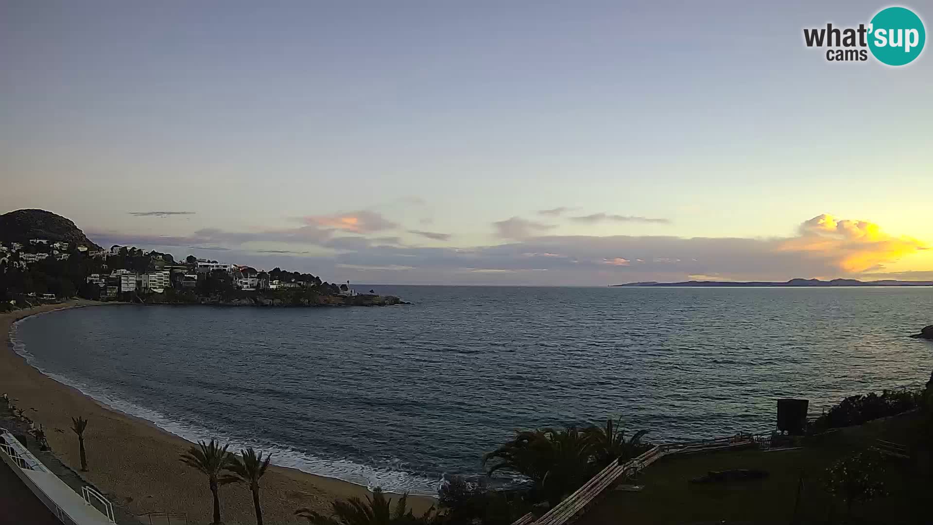 Playa de l’Almadrava camera en vivo Roses – Costa Brava – Espana