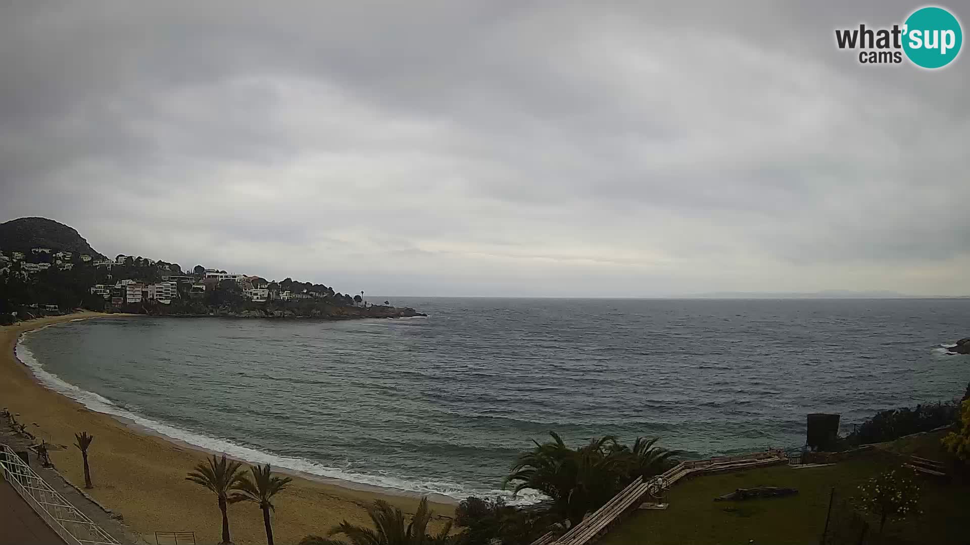 Playa de l’Almadrava camera en vivo Roses – Costa Brava – Espana