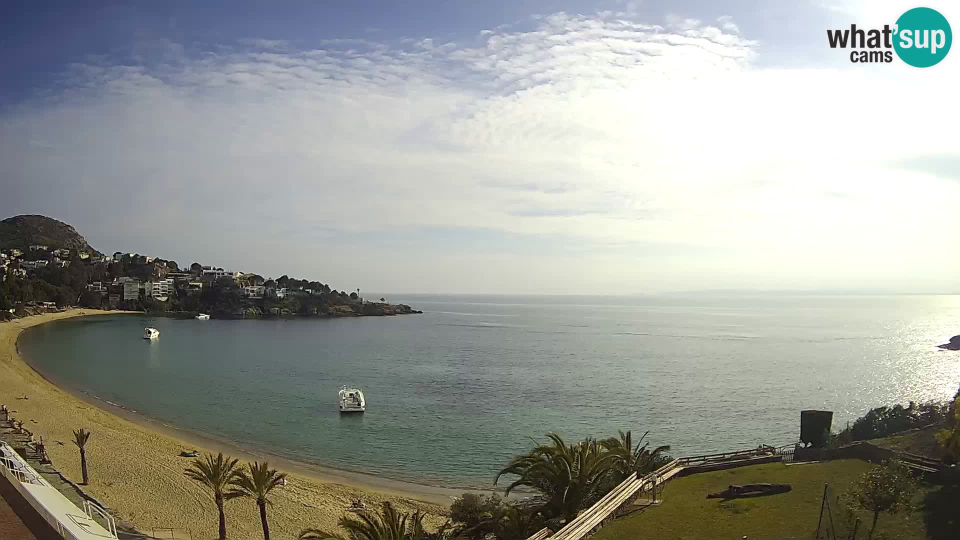 Plaža de l’Almadrava Spletna kamera Roses – Costa Brava – Španija