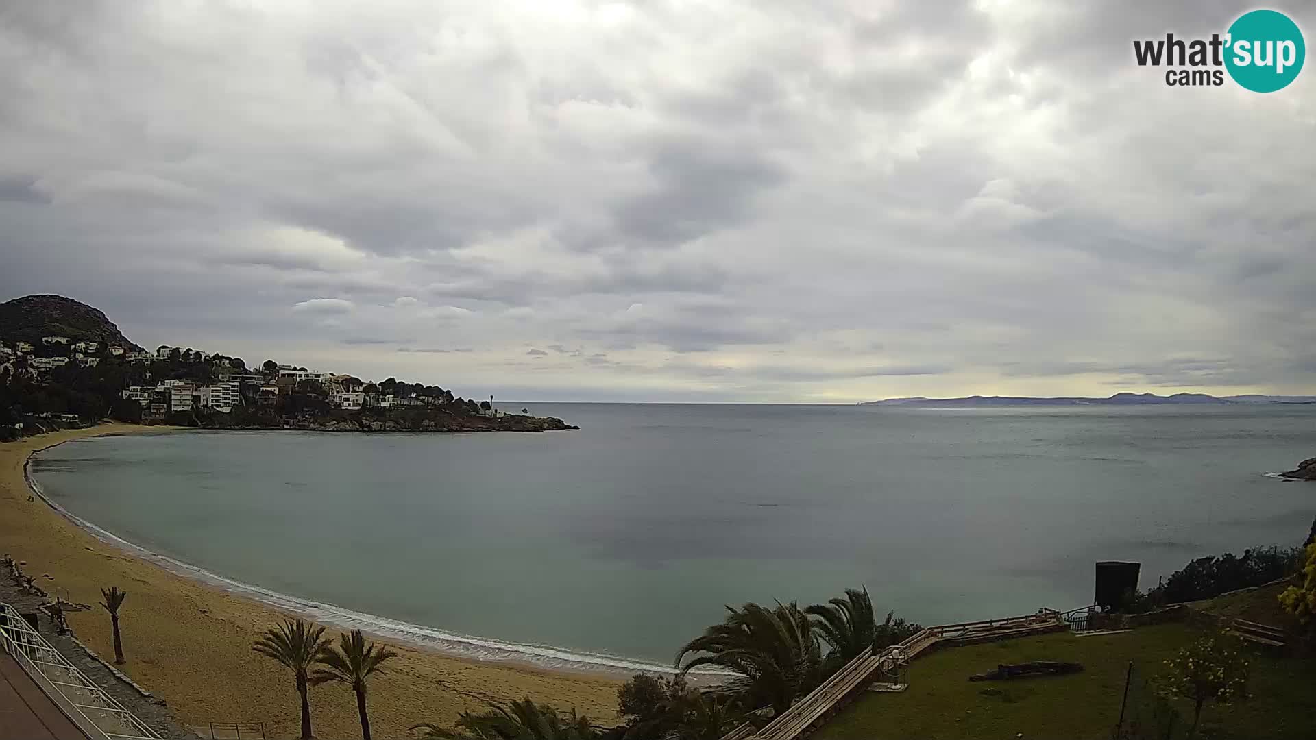 Plaža de l’Almadrava Spletna kamera Roses – Costa Brava – Španija