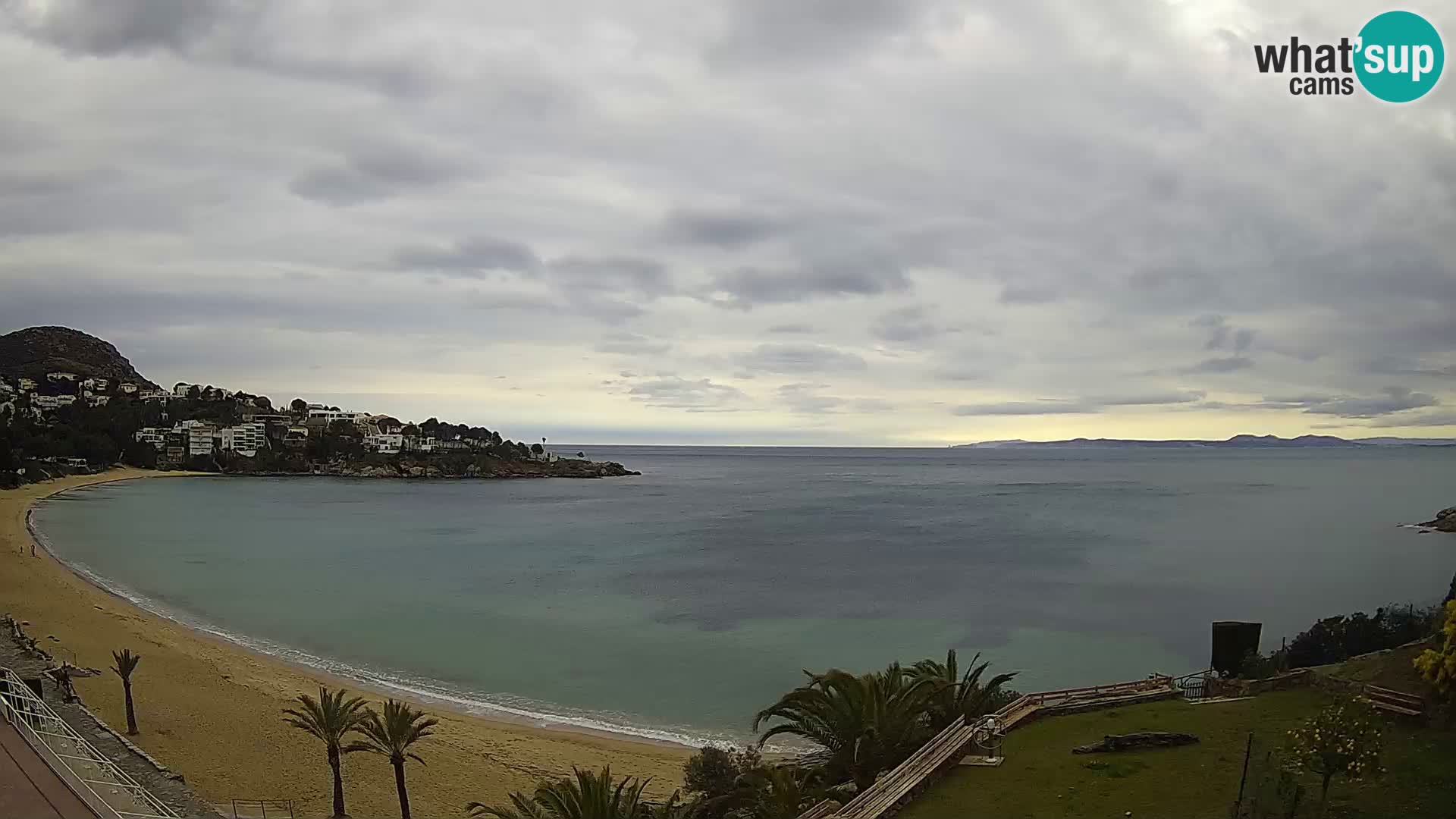 Plaža de l’Almadrava Spletna kamera Roses – Costa Brava – Španija