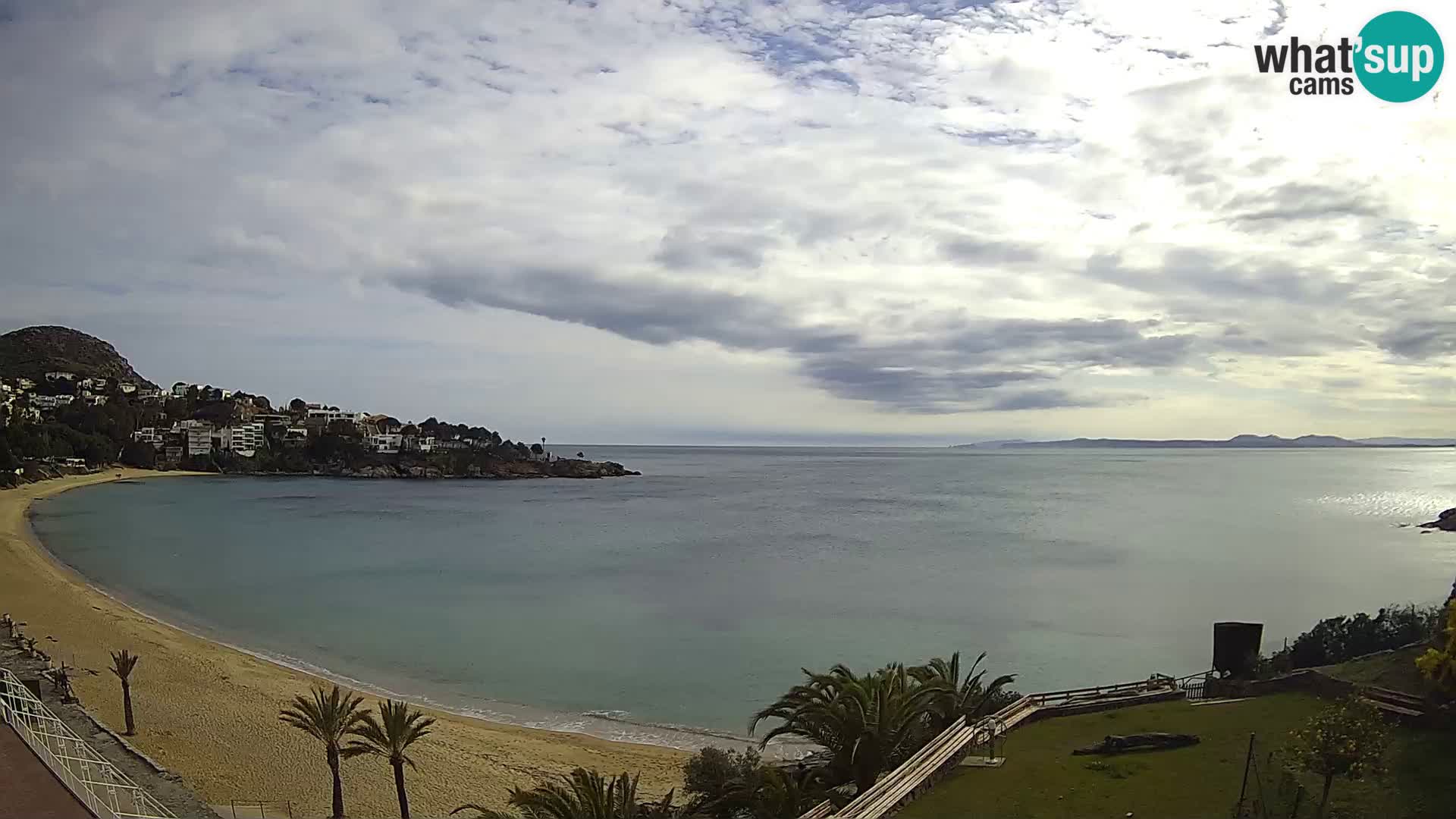 Plaža de l’Almadrava Spletna kamera Roses – Costa Brava – Španija