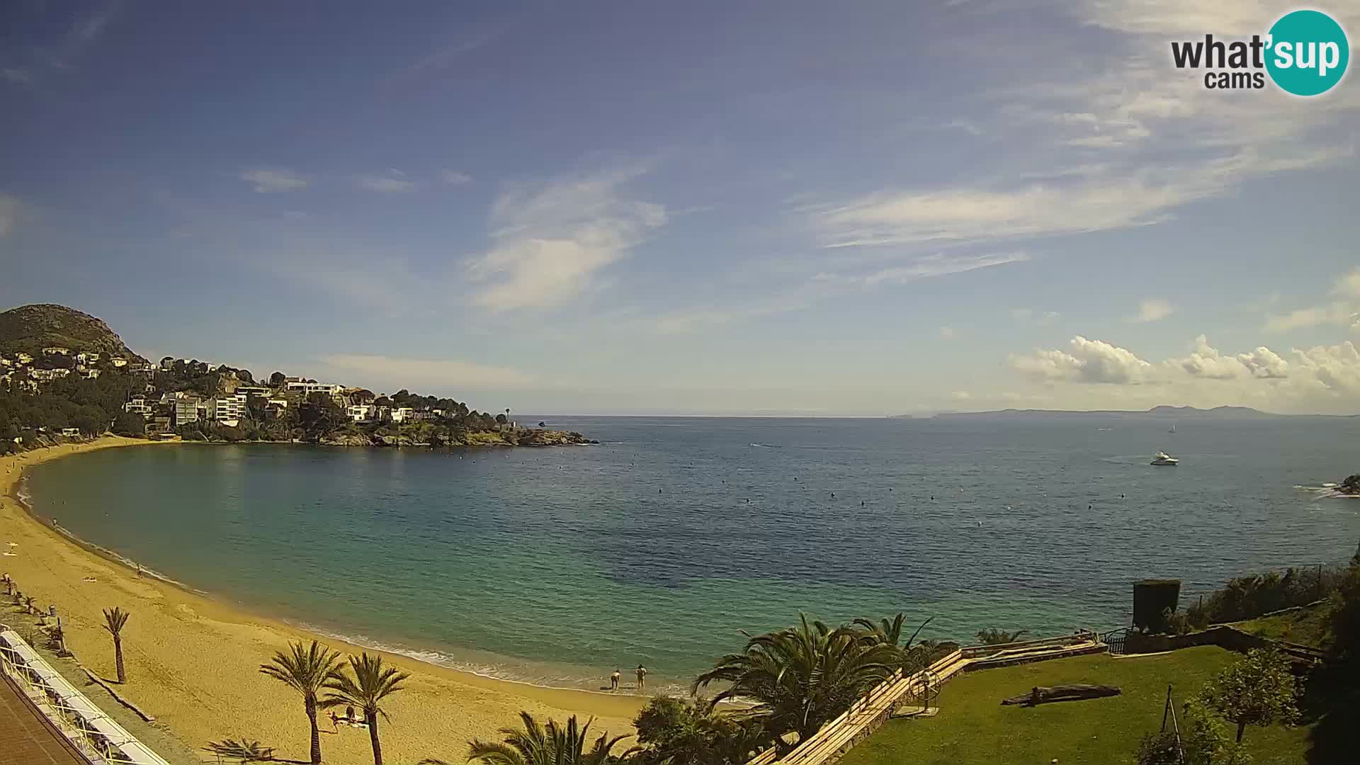 Plaža de l’Almadrava Spletna kamera Roses – Costa Brava – Španija