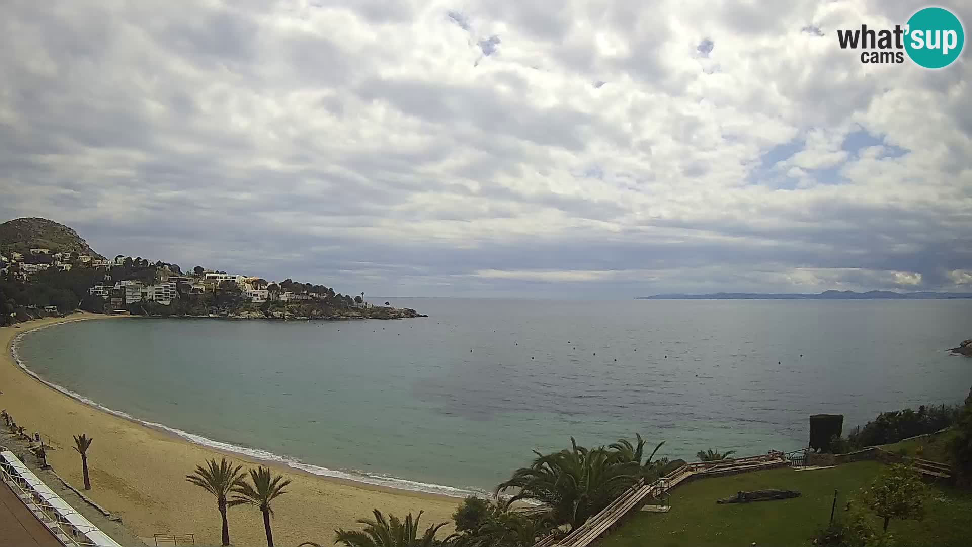 Plaža de l’Almadrava Spletna kamera Roses – Costa Brava – Španija