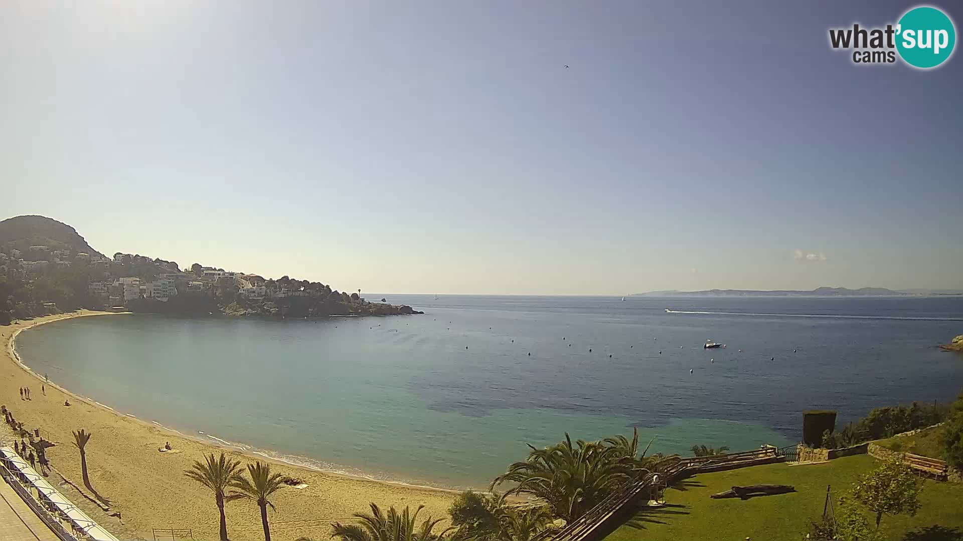 Plaža de l’Almadrava Spletna kamera Roses – Costa Brava – Španija
