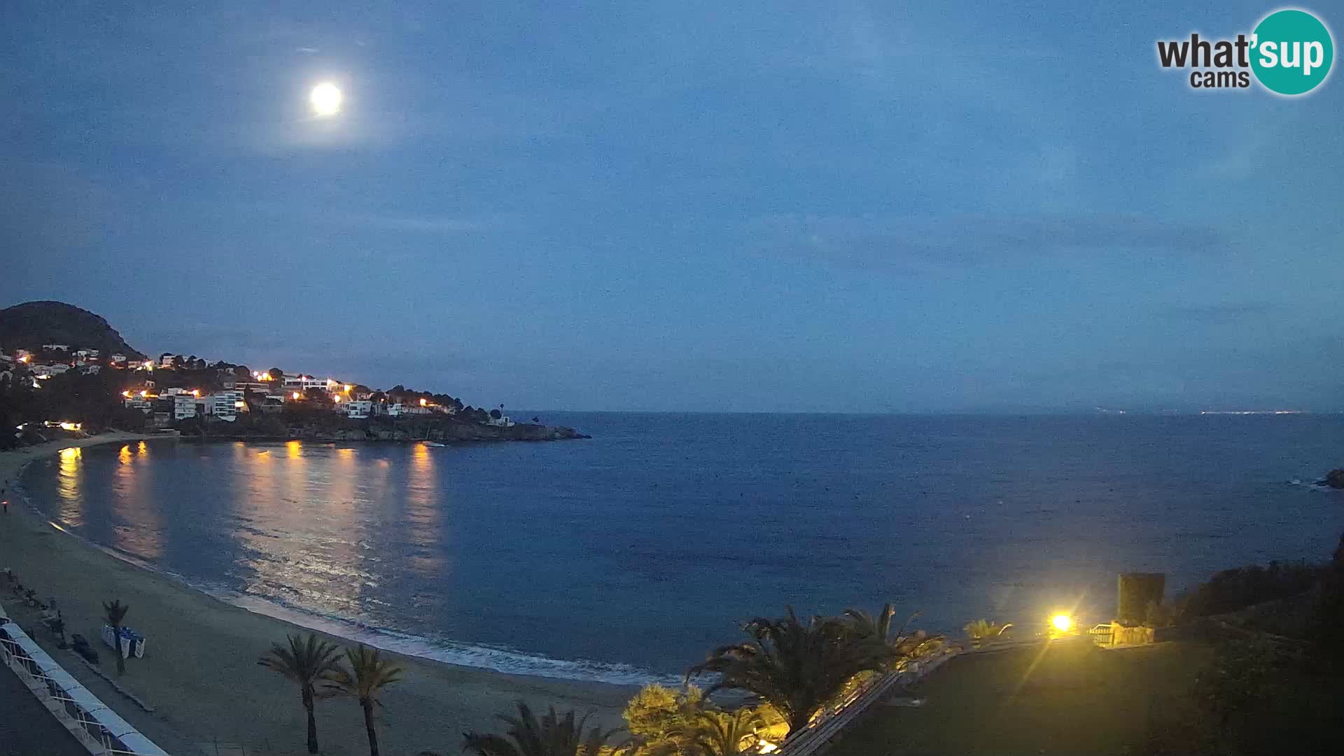Platja de l’Almadrava Strand Webcam Roses – Costa Brava – Spanien