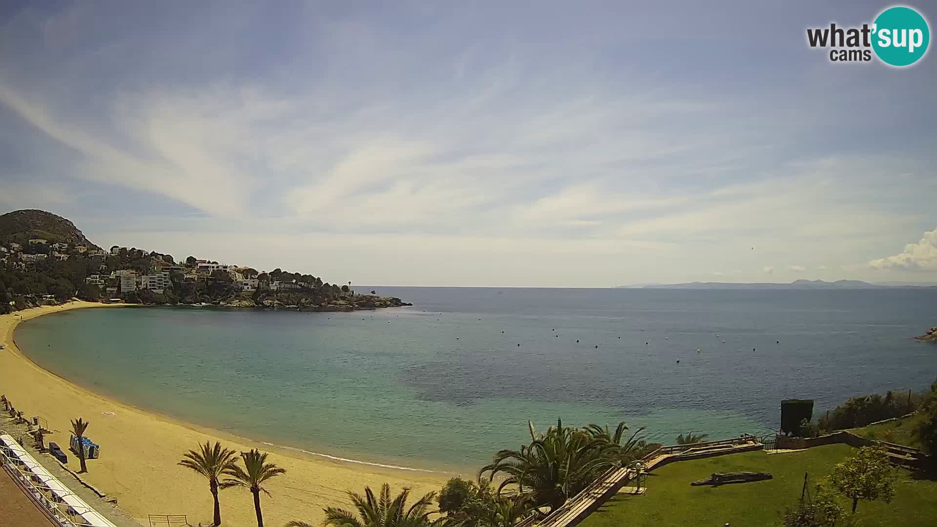 Playa de l’Almadrava camera en vivo Roses – Costa Brava – Espana