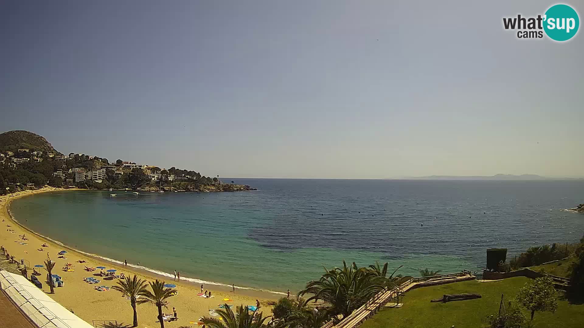 Platja de l’Almadrava beach Live Webcam Roses – Costa Brava – Spain