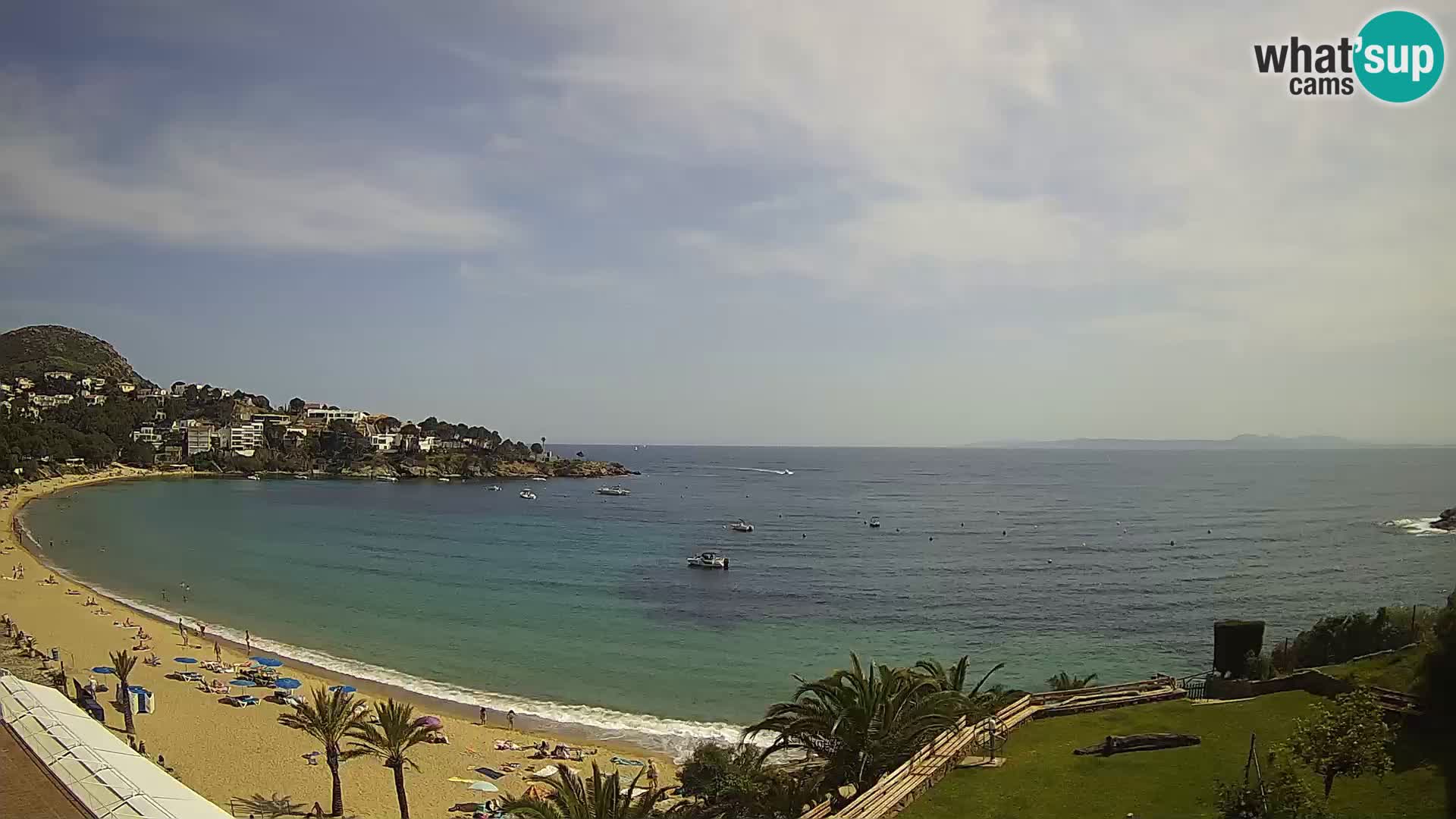 Platja de l’Almadrava beach Live Webcam Roses – Costa Brava – Spain