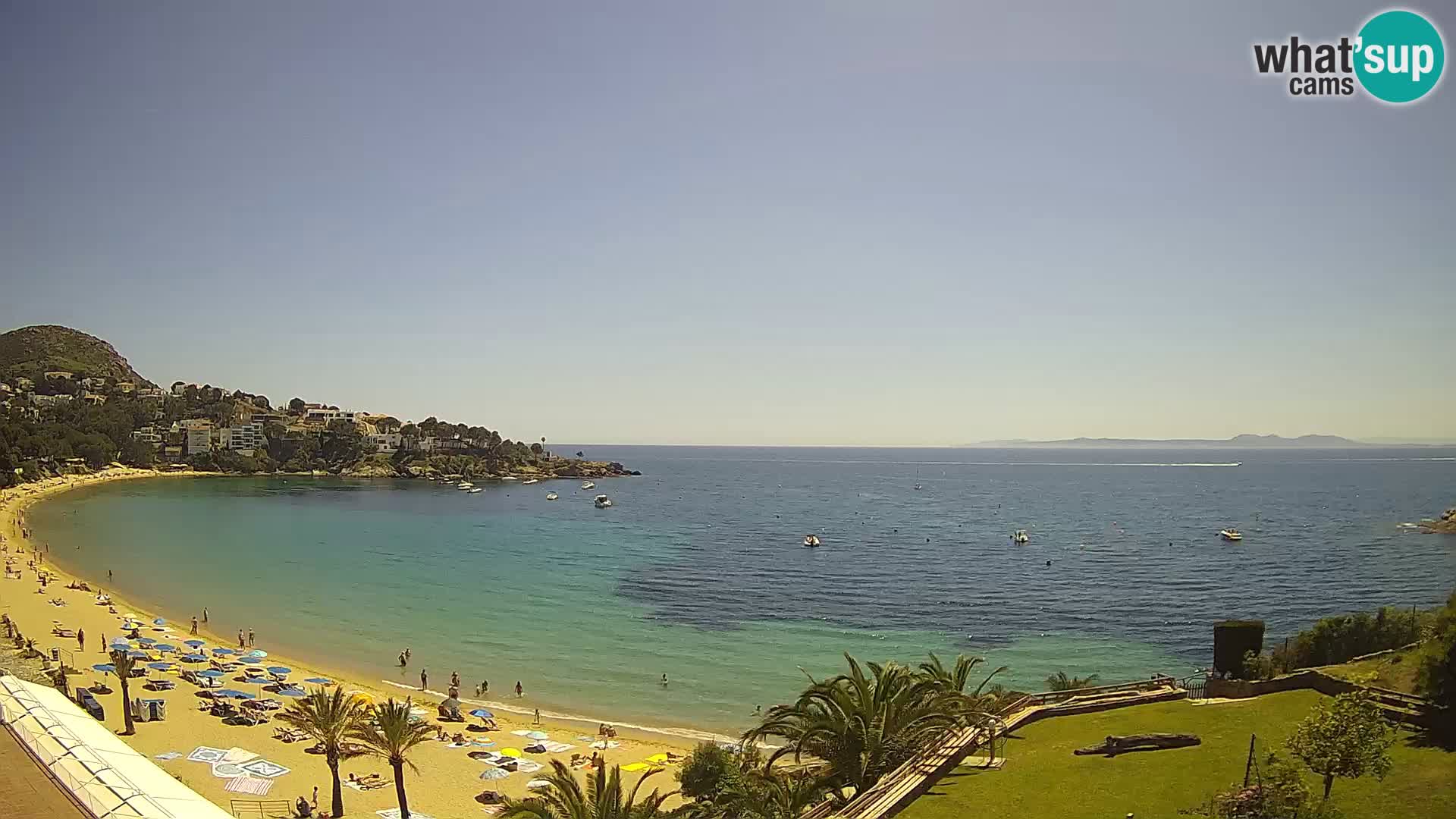 Plaža de l’Almadrava Spletna kamera Roses – Costa Brava – Španija