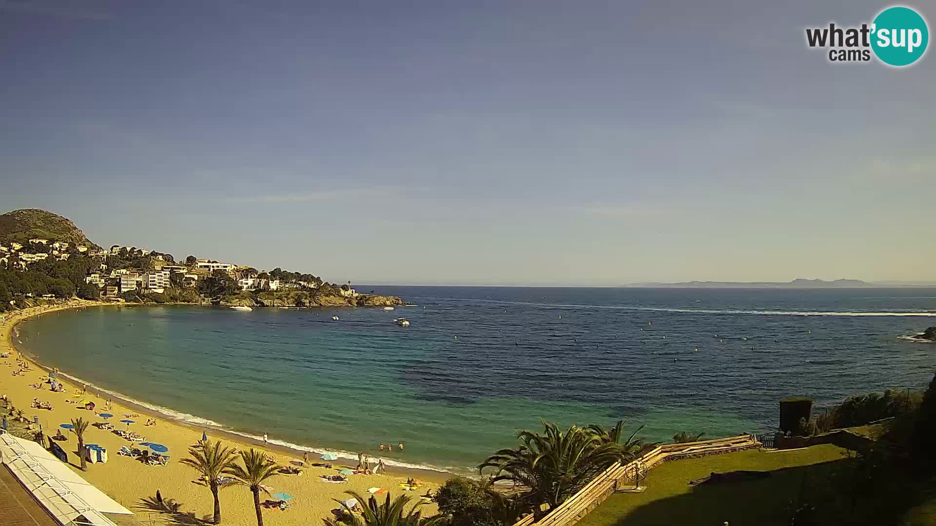 Plaža de l’Almadrava Spletna kamera Roses – Costa Brava – Španija